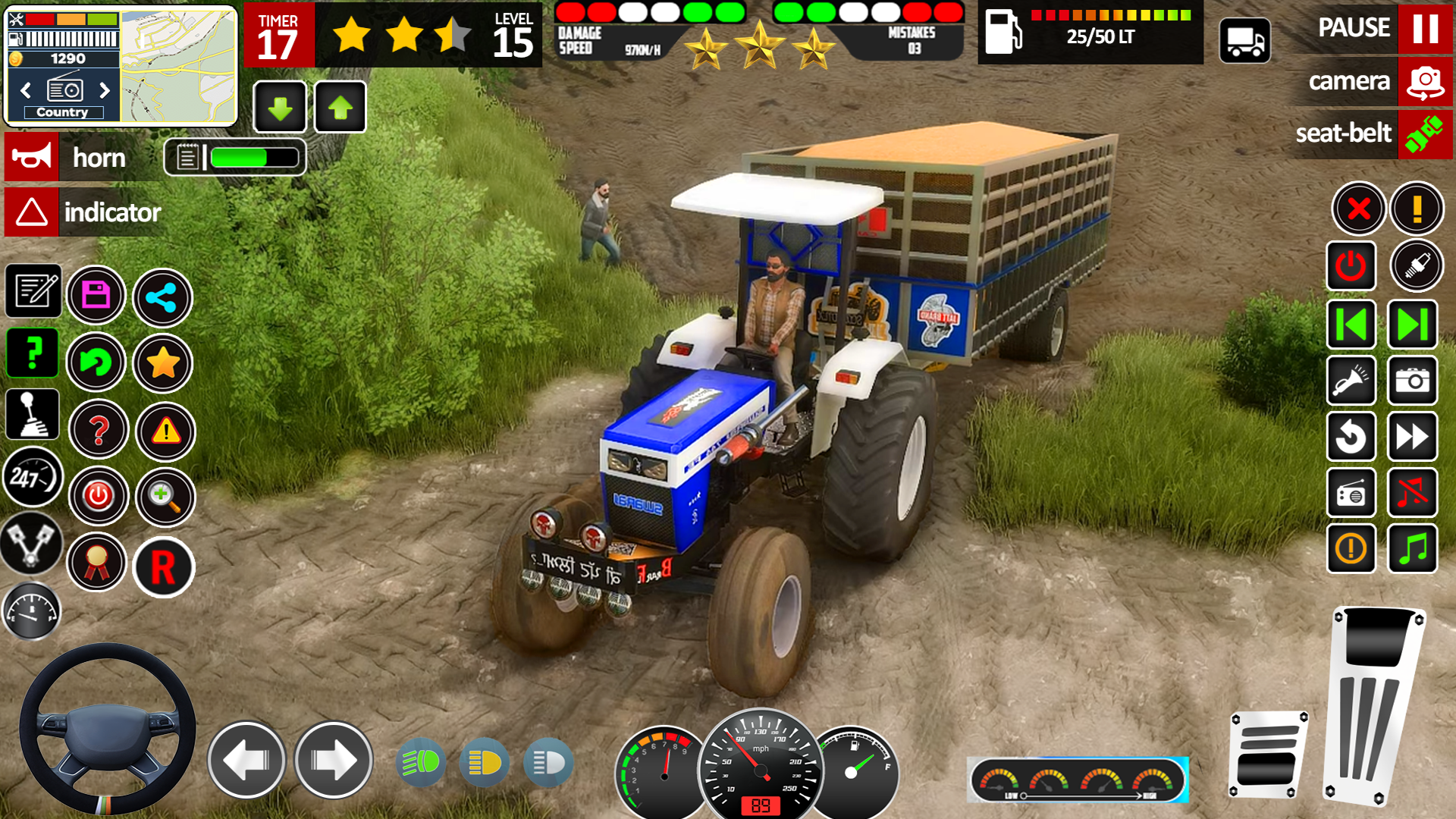 اسکرین شات 4 برنامه Tractor Game: Farming Games 3d