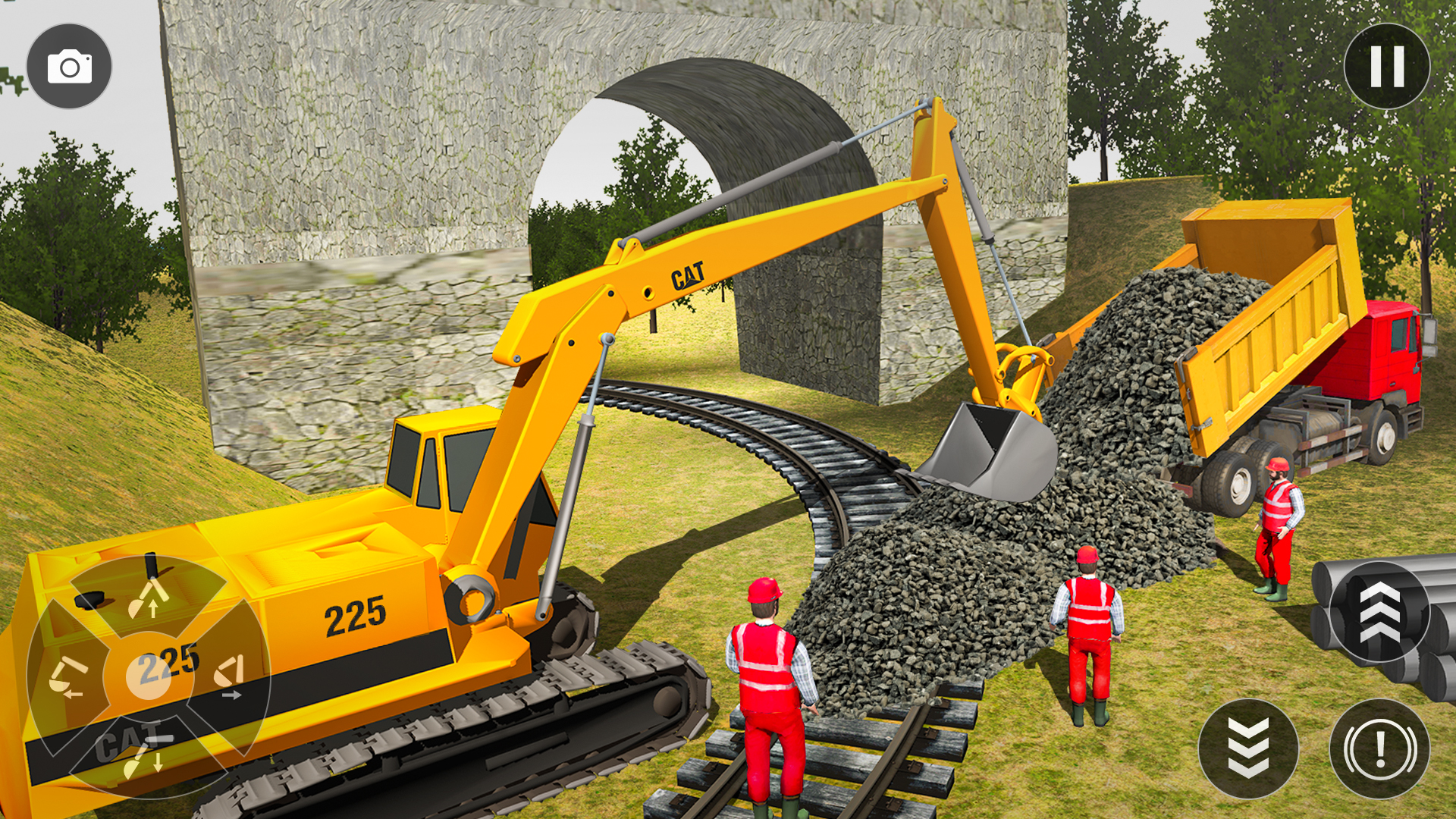 اسکرین شات 3 برنامه JCB Wala Game | Train Station