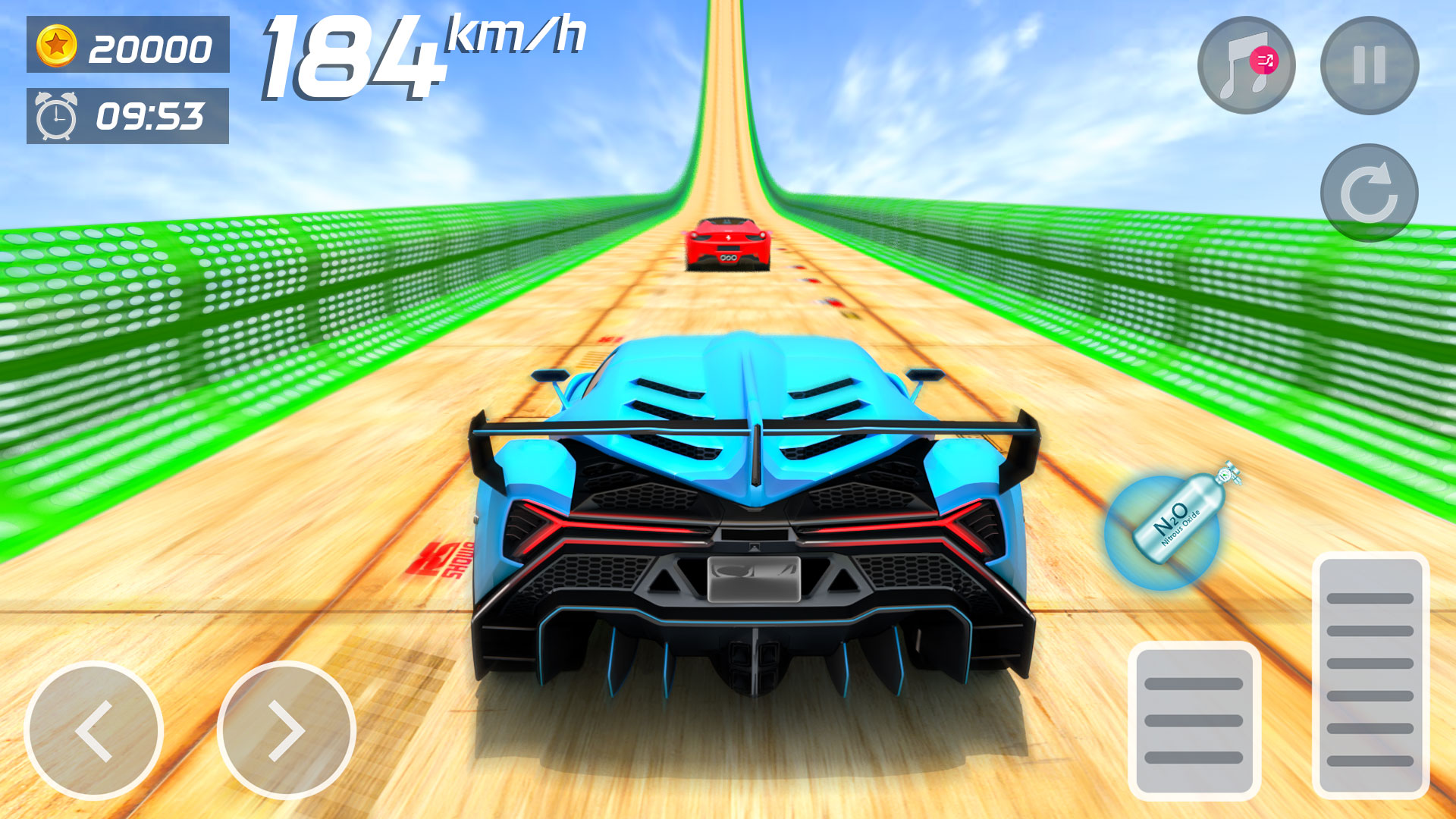 اسکرین شات 3 برنامه Superhero Car: Mega Ramp Games