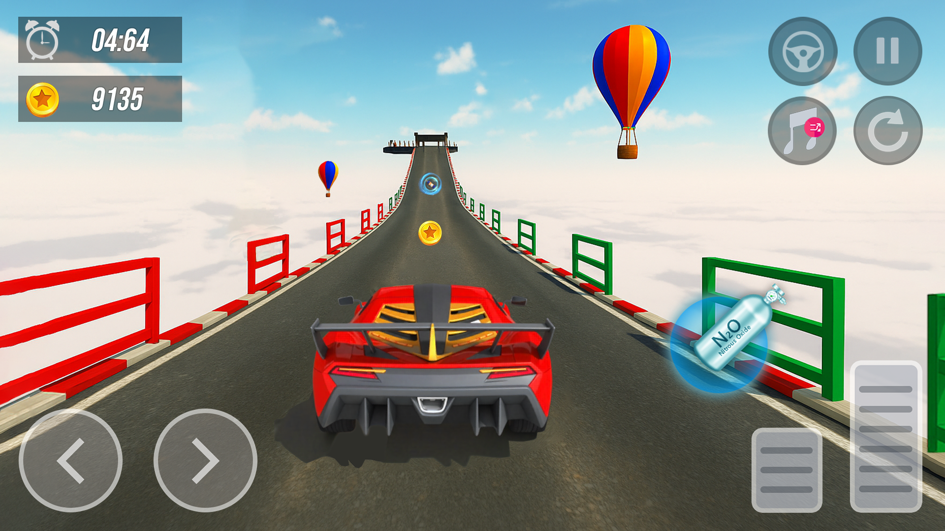 اسکرین شات 4 برنامه Superhero Car: Mega Ramp Games