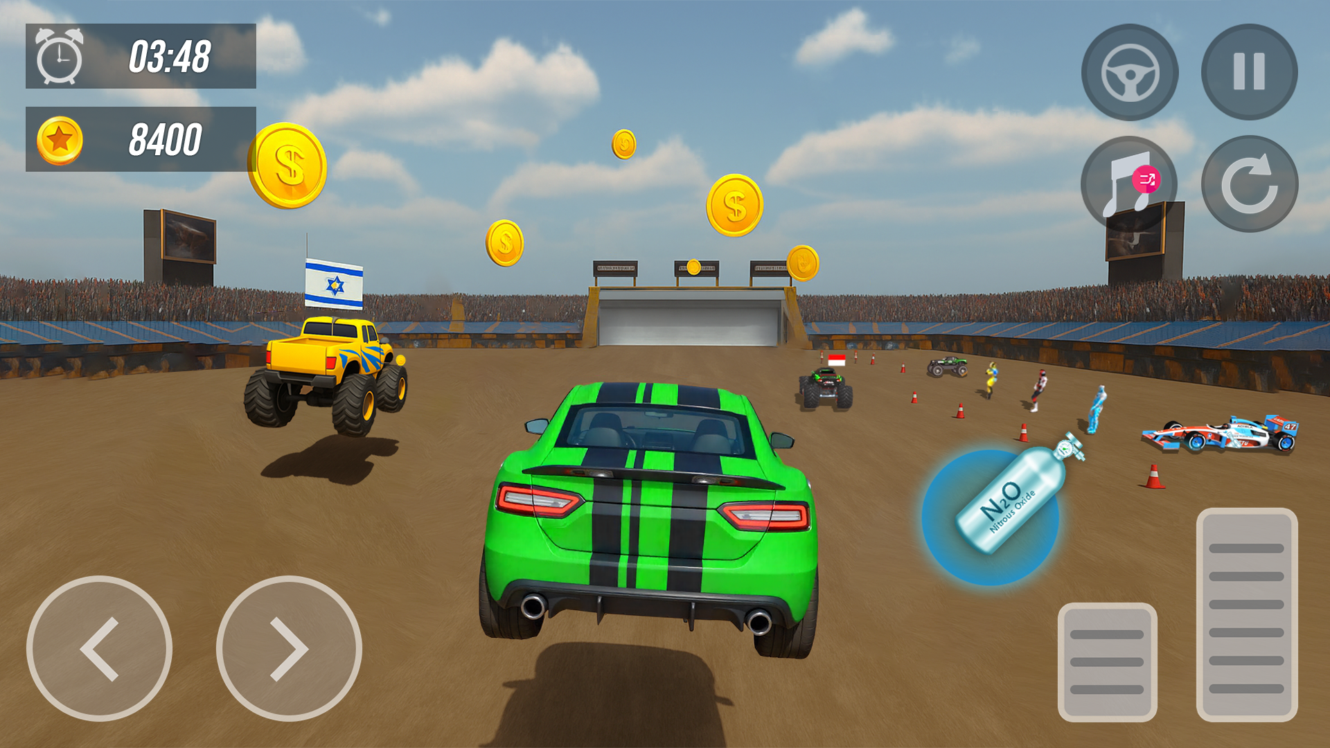 اسکرین شات 5 برنامه Superhero Car: Mega Ramp Games