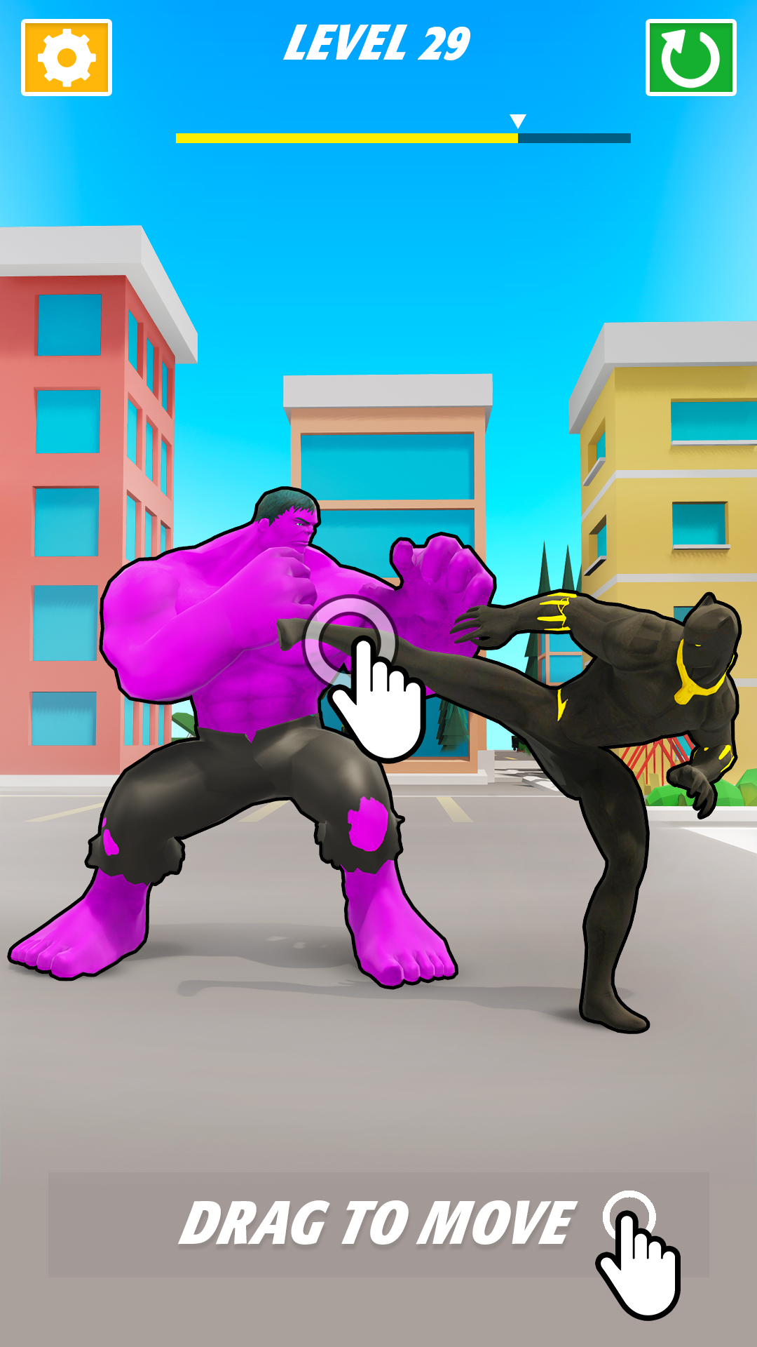 اسکرین شات 3 بازی Slowing Superhero Fight