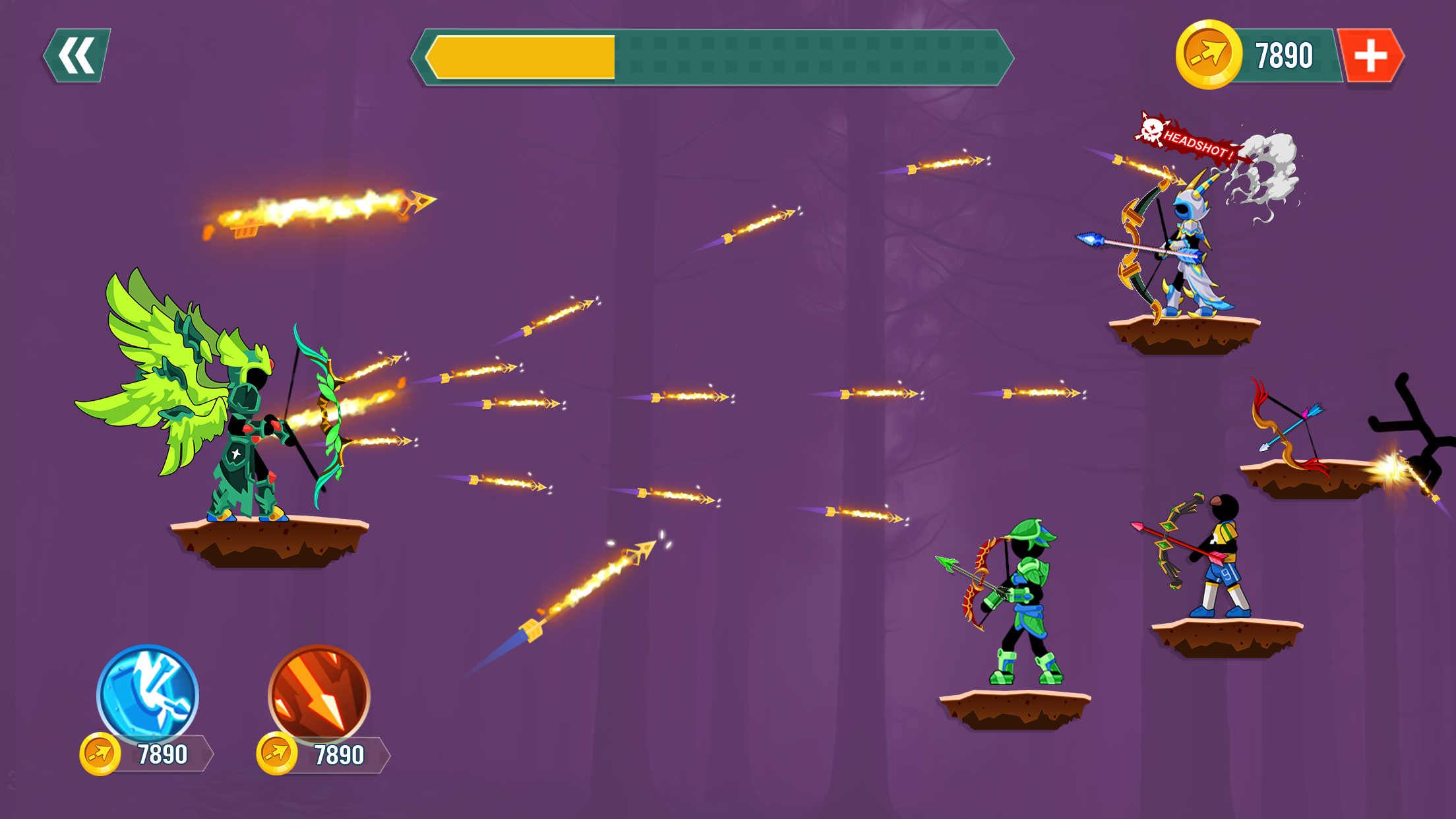 اسکرین شات 3 بازی Stickman Archer: Stick Bow War