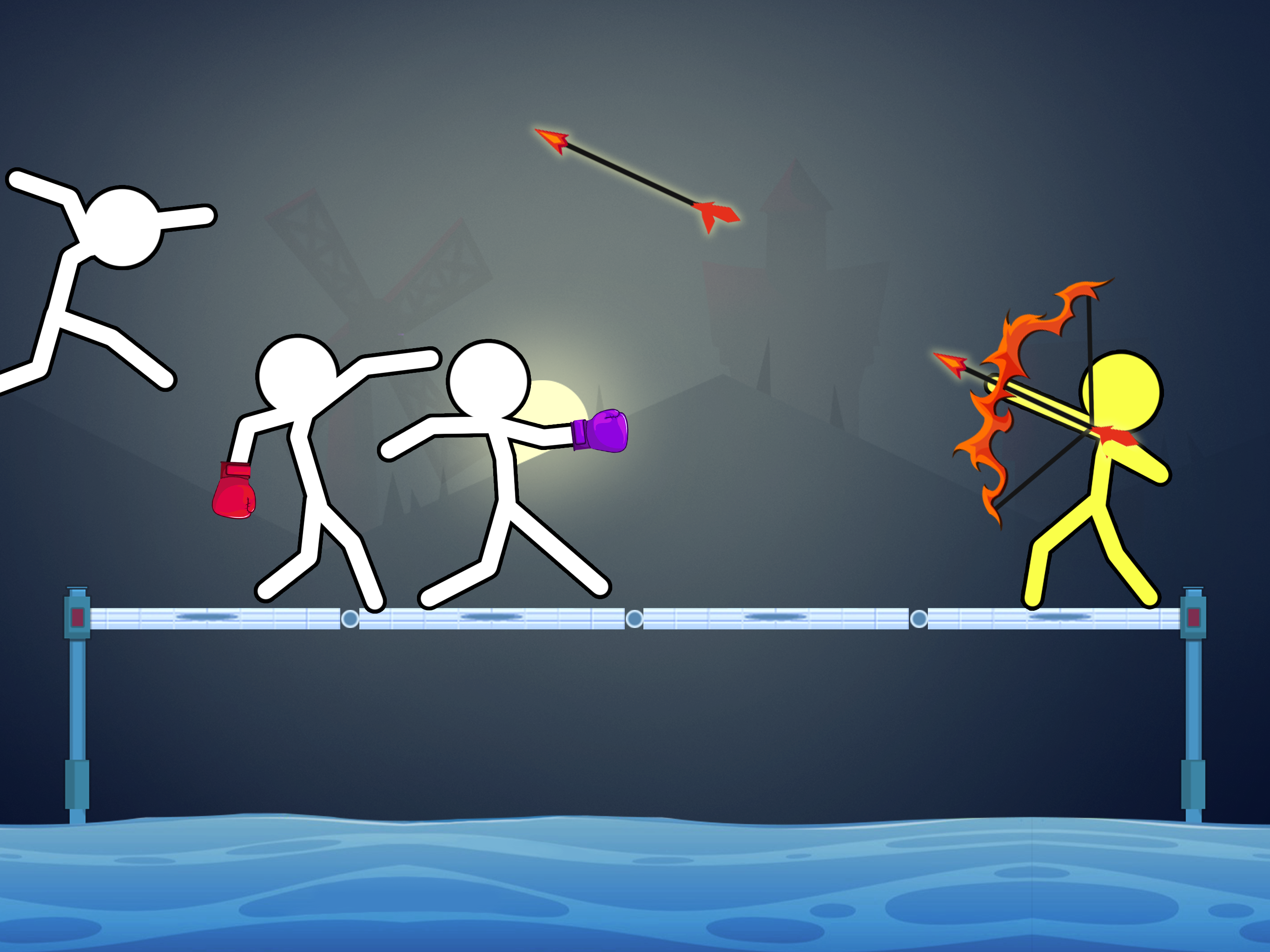 اسکرین شات 2 برنامه Stickman Supreme : Stick Clash