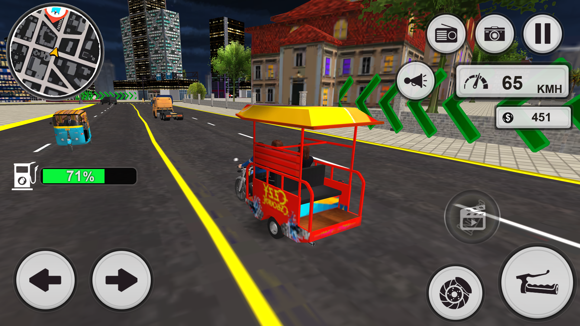 اسکرین شات 3 بازی Rickshaw Driver Tuk Tuk Game