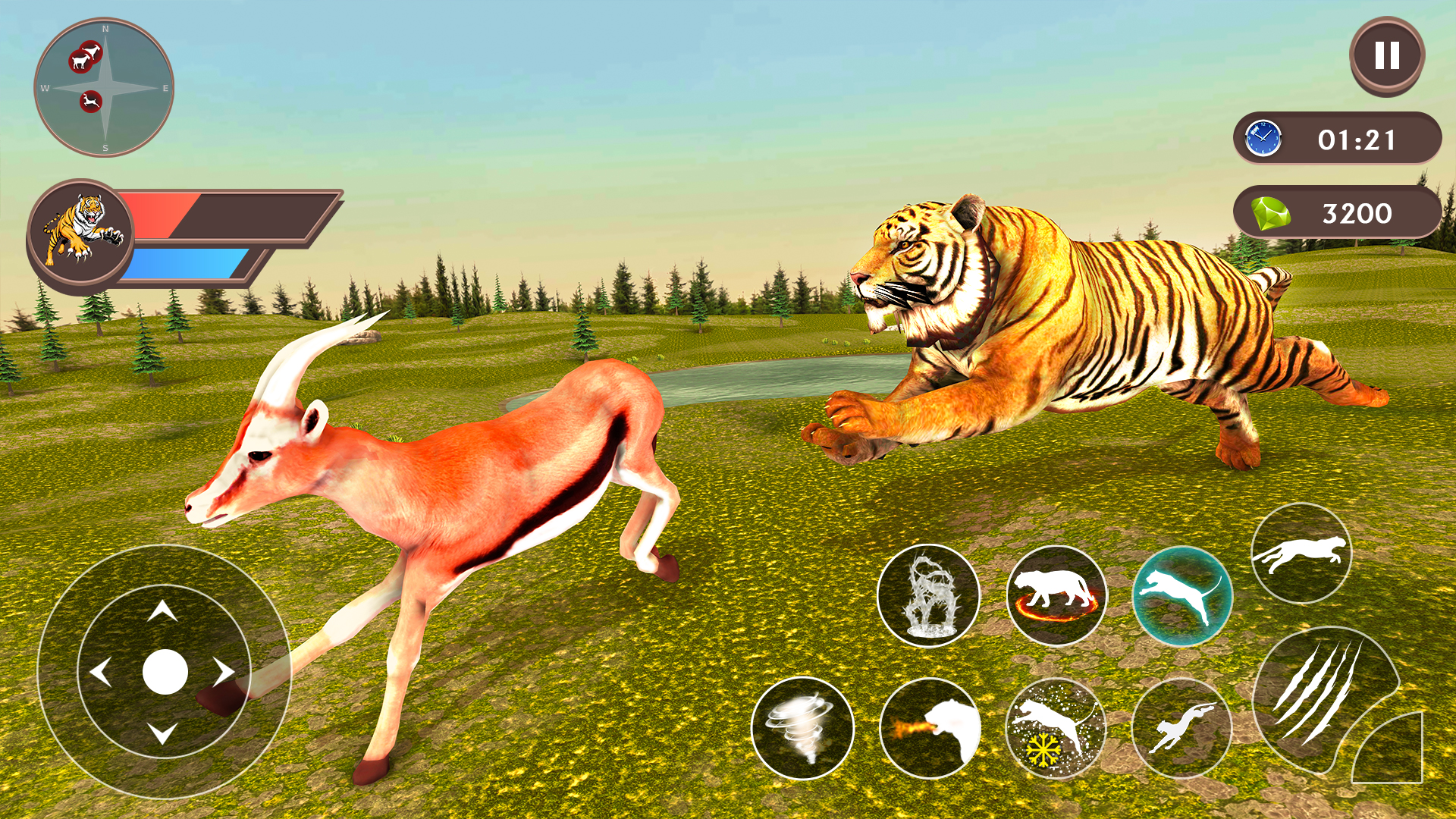 اسکرین شات 2 برنامه Tiger Simulator - Tiger Games