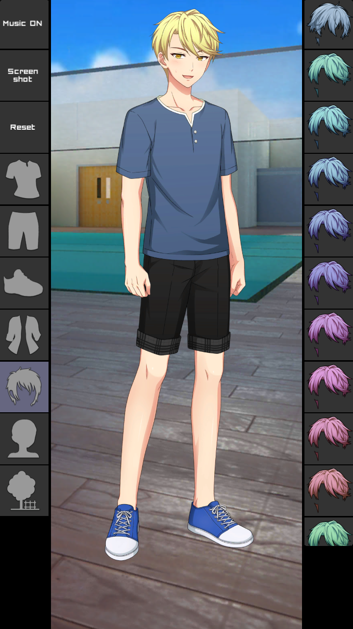 اسکرین شات 1 بازی Anime Boy Dress Up Games