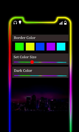 اسکرین شات 3 برنامه Border Light Mobile Theme 2020