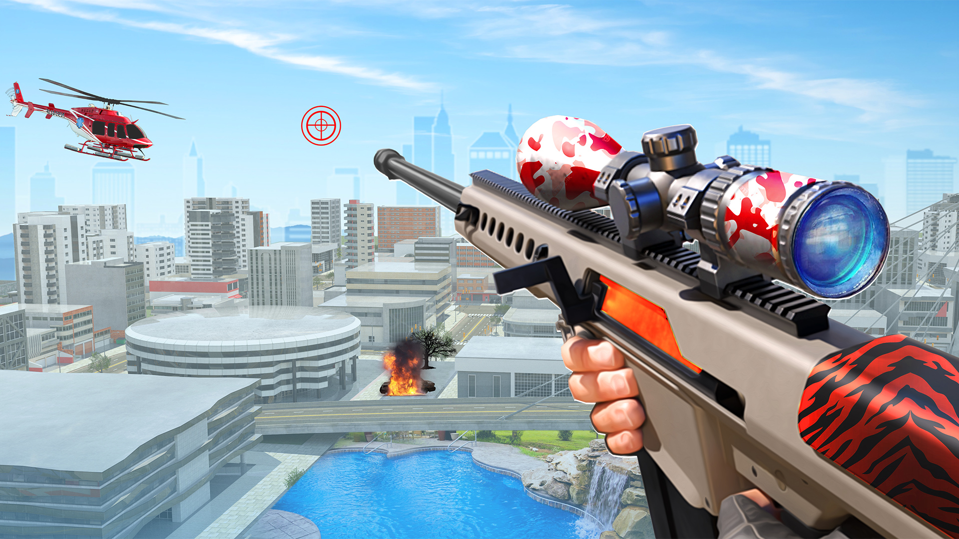 اسکرین شات 6 بازی Offline Sniper Shooting Games