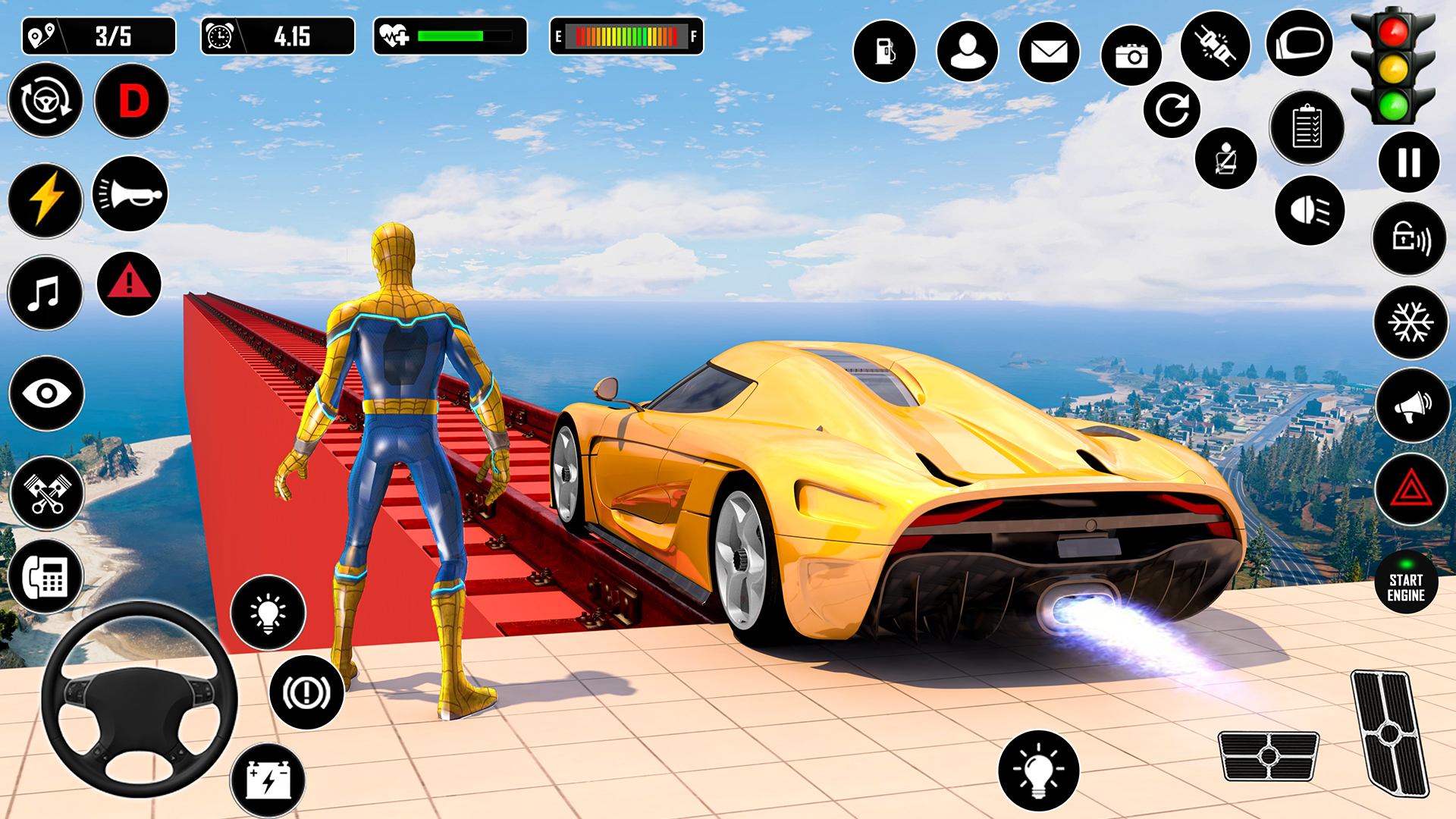 اسکرین شات 2 بازی Car Stunt Games - GT Mega Ramp