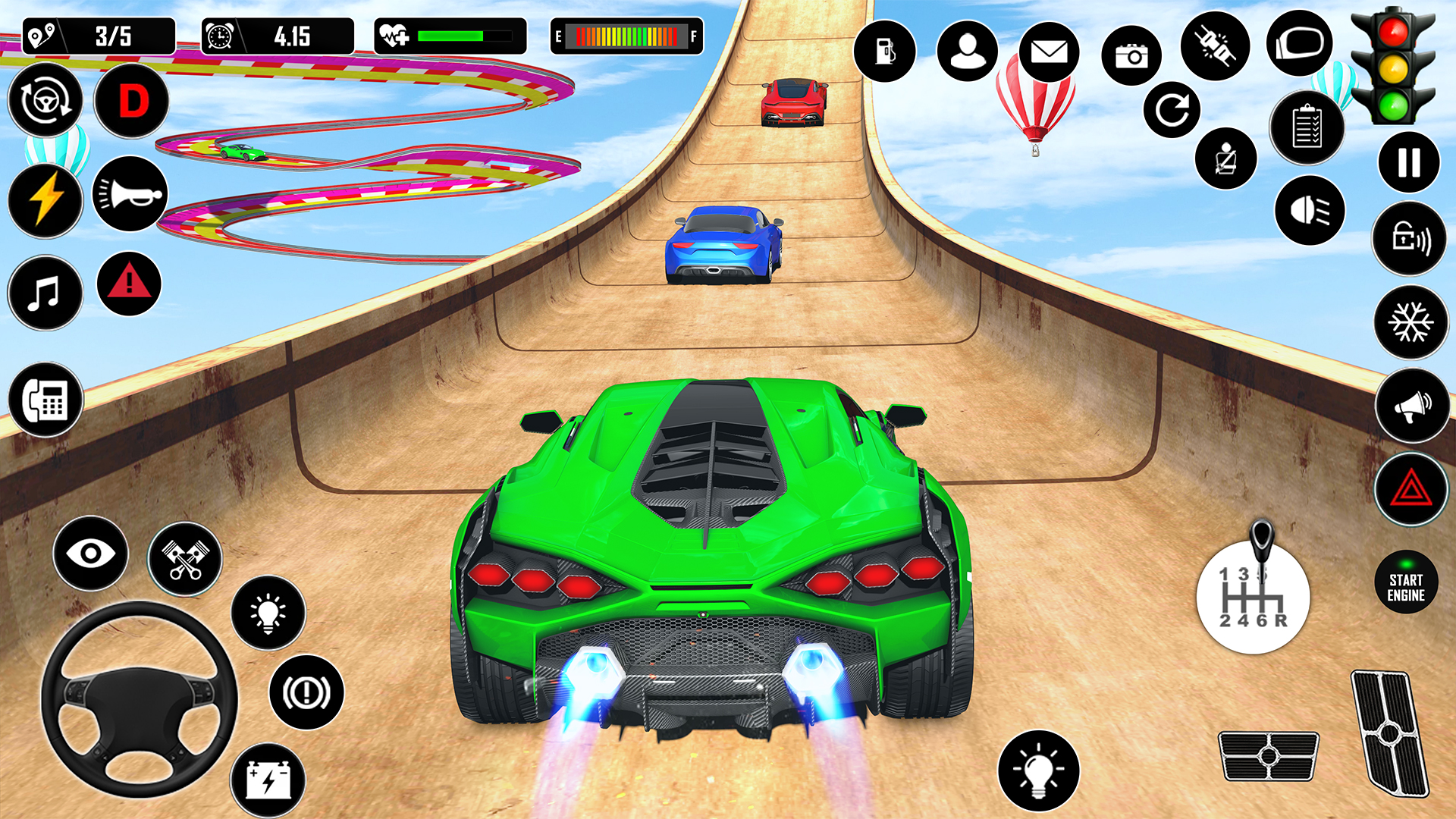 اسکرین شات 5 بازی Car Stunt Games - GT Mega Ramp