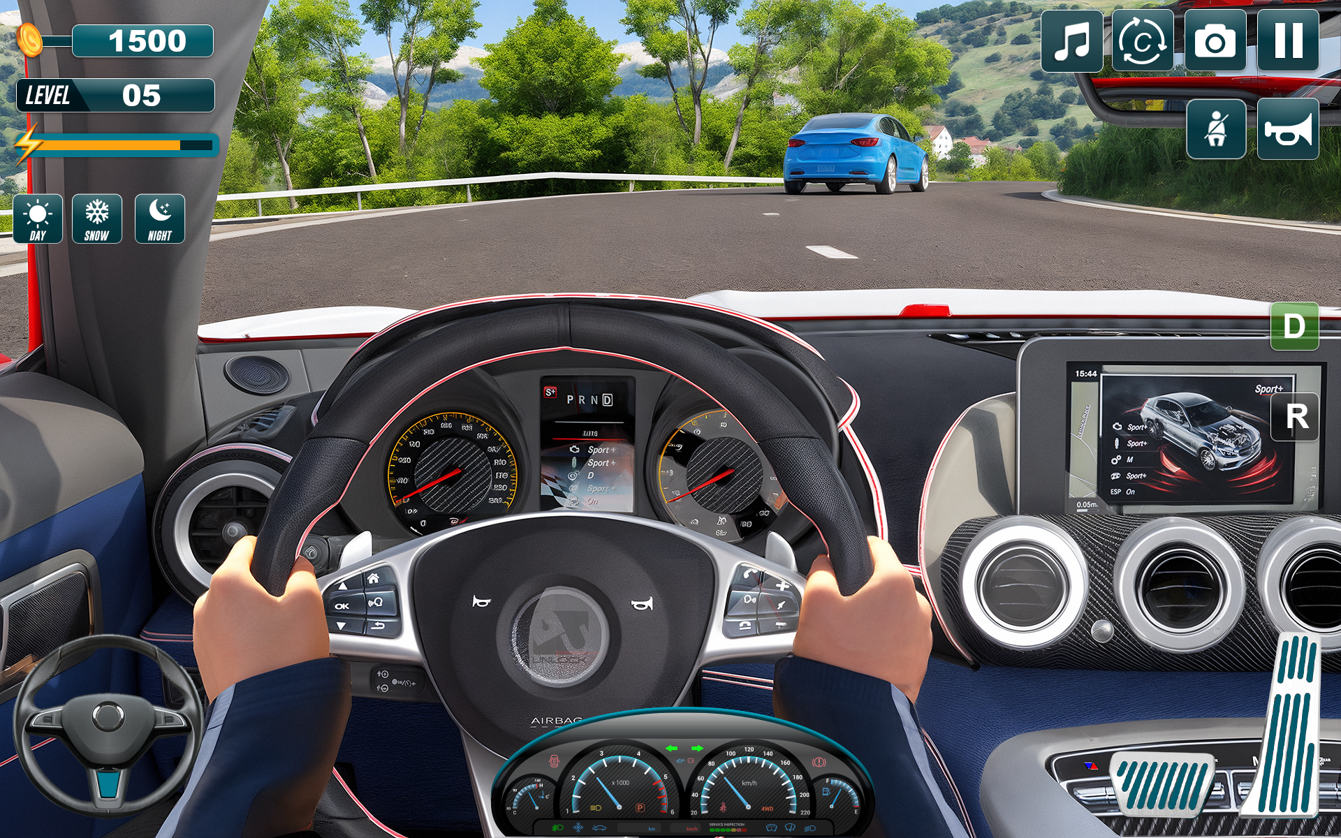 اسکرین شات 1 بازی US Car Driving School-Car game