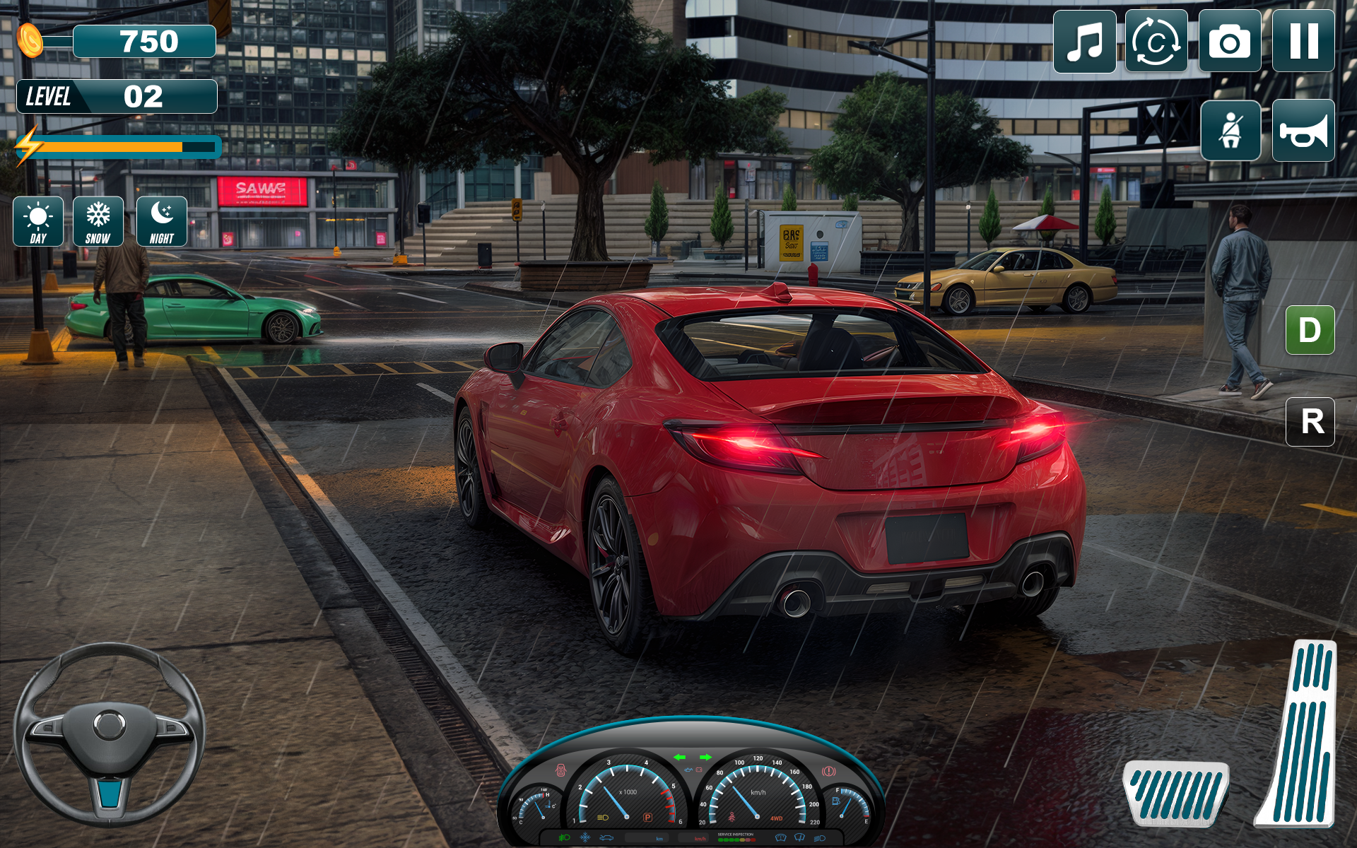 اسکرین شات 2 بازی US Car Driving School-Car game