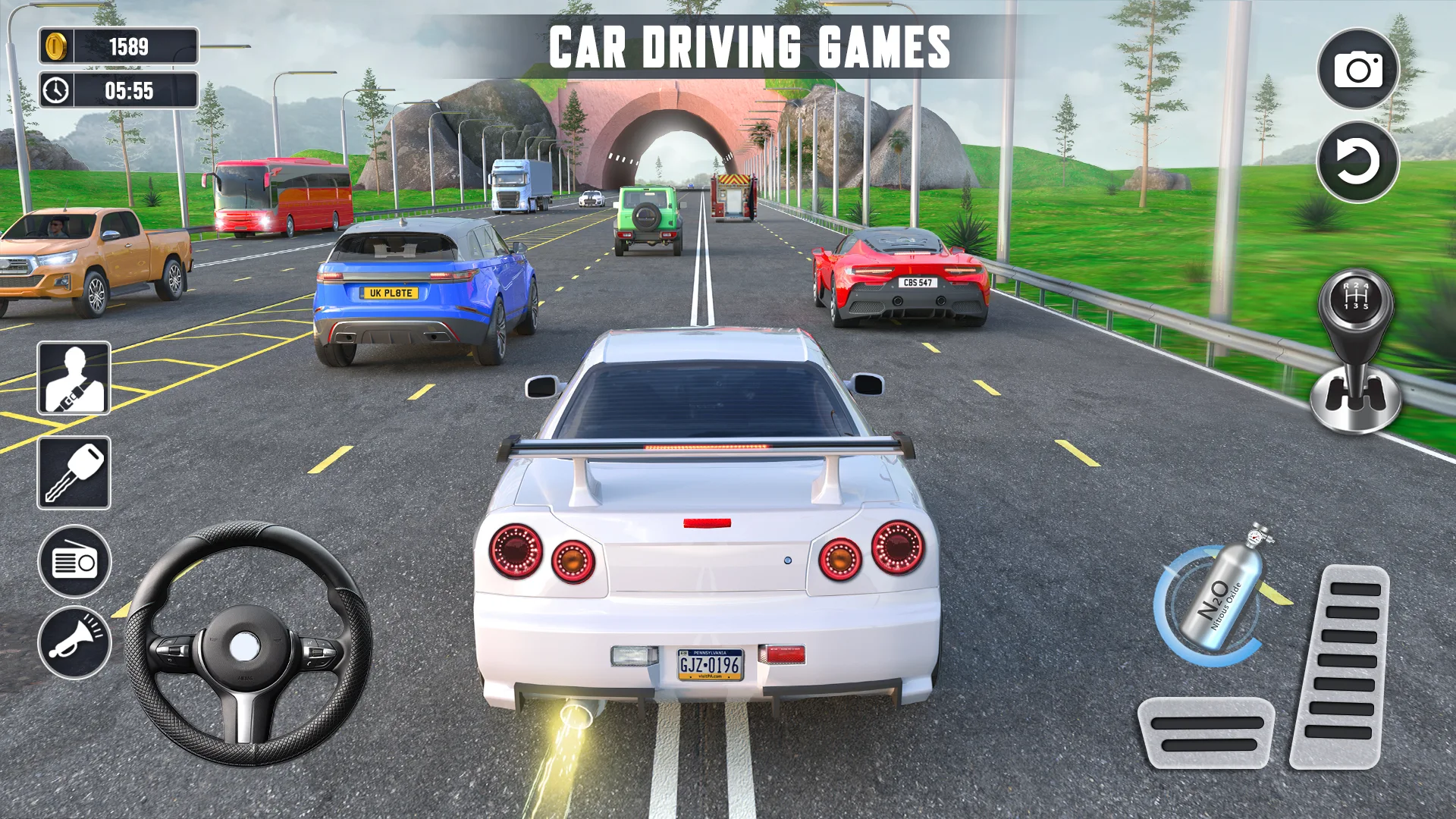 اسکرین شات 1 بازی Real Highway Car Racing Games