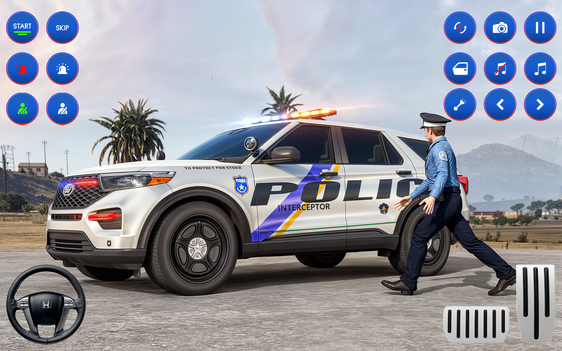 اسکرین شات 1 بازی US Cop Car Chase Game 3d