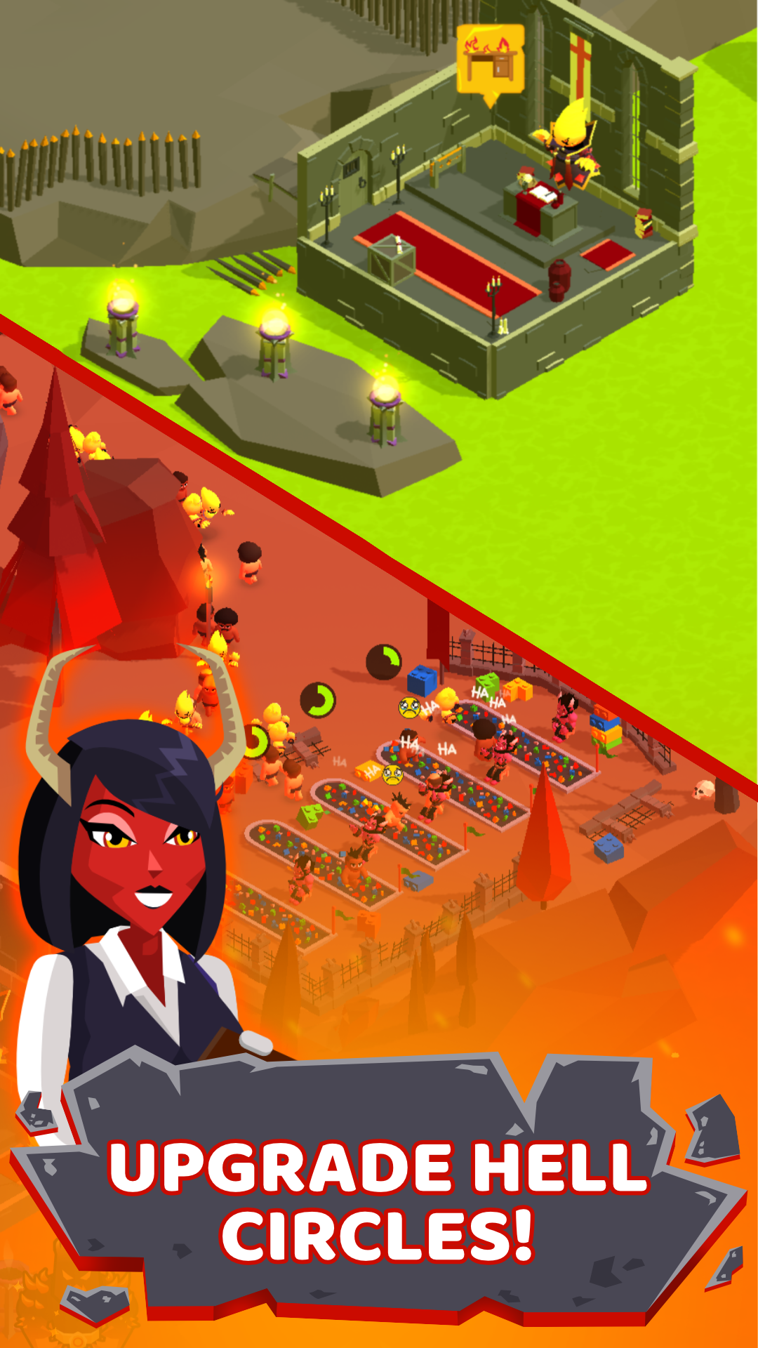 اسکرین شات 2 بازی Hell: Idle Evil Tycoon Sim