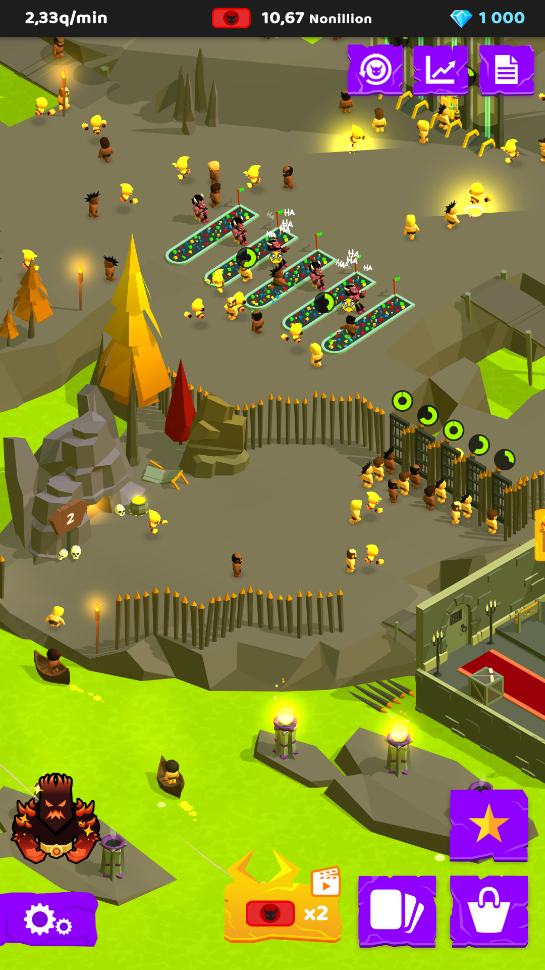 اسکرین شات 3 بازی Hell: Idle Evil Tycoon Sim