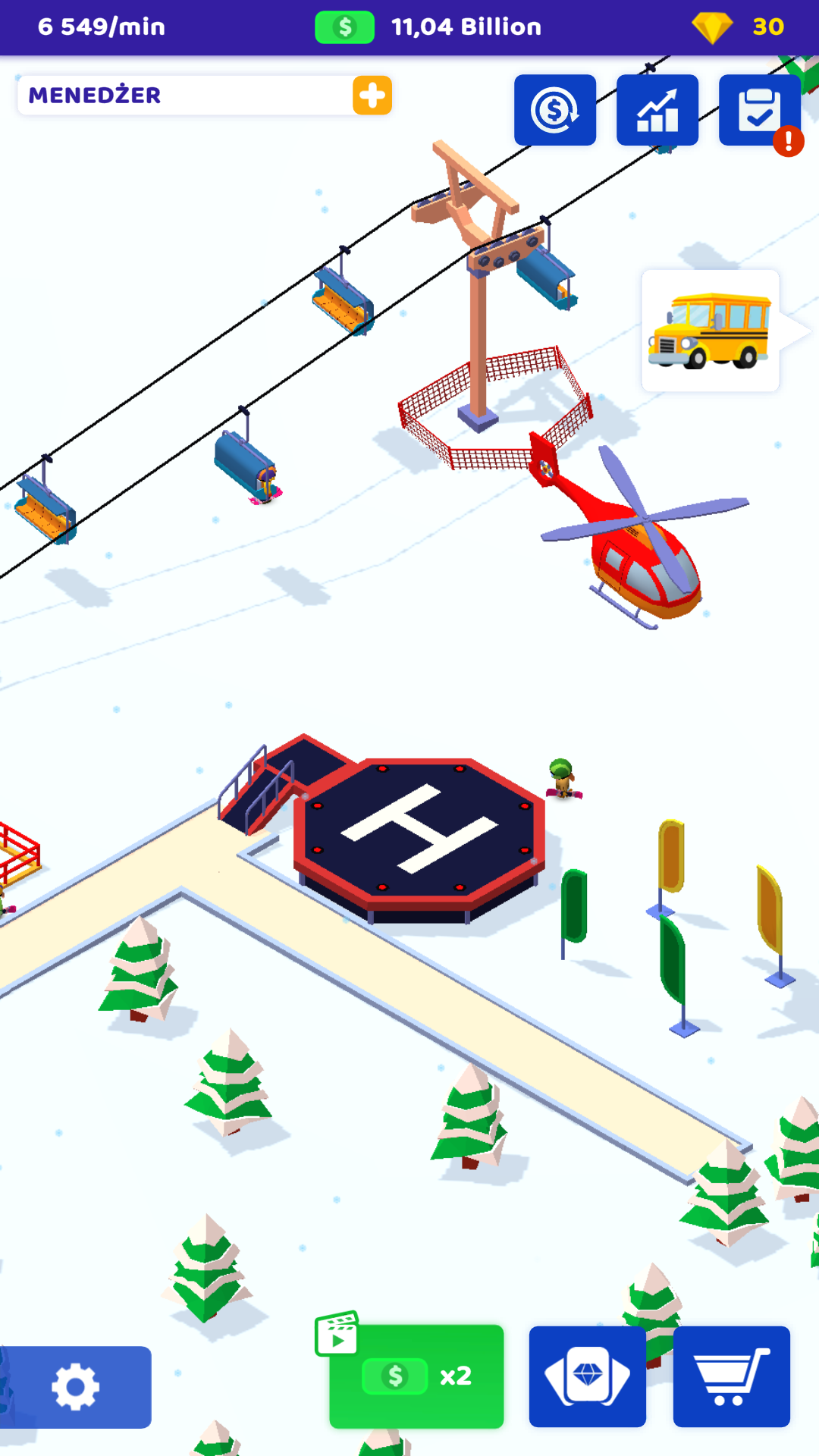 اسکرین شات 2 بازی Ski Resort: Idle Tycoon & Snow