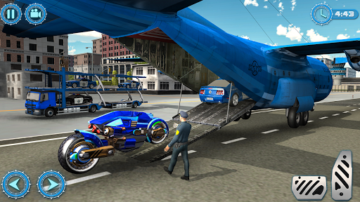 اسکرین شات 8 بازی US Police Plane Robot Car Bike - Transporter Games