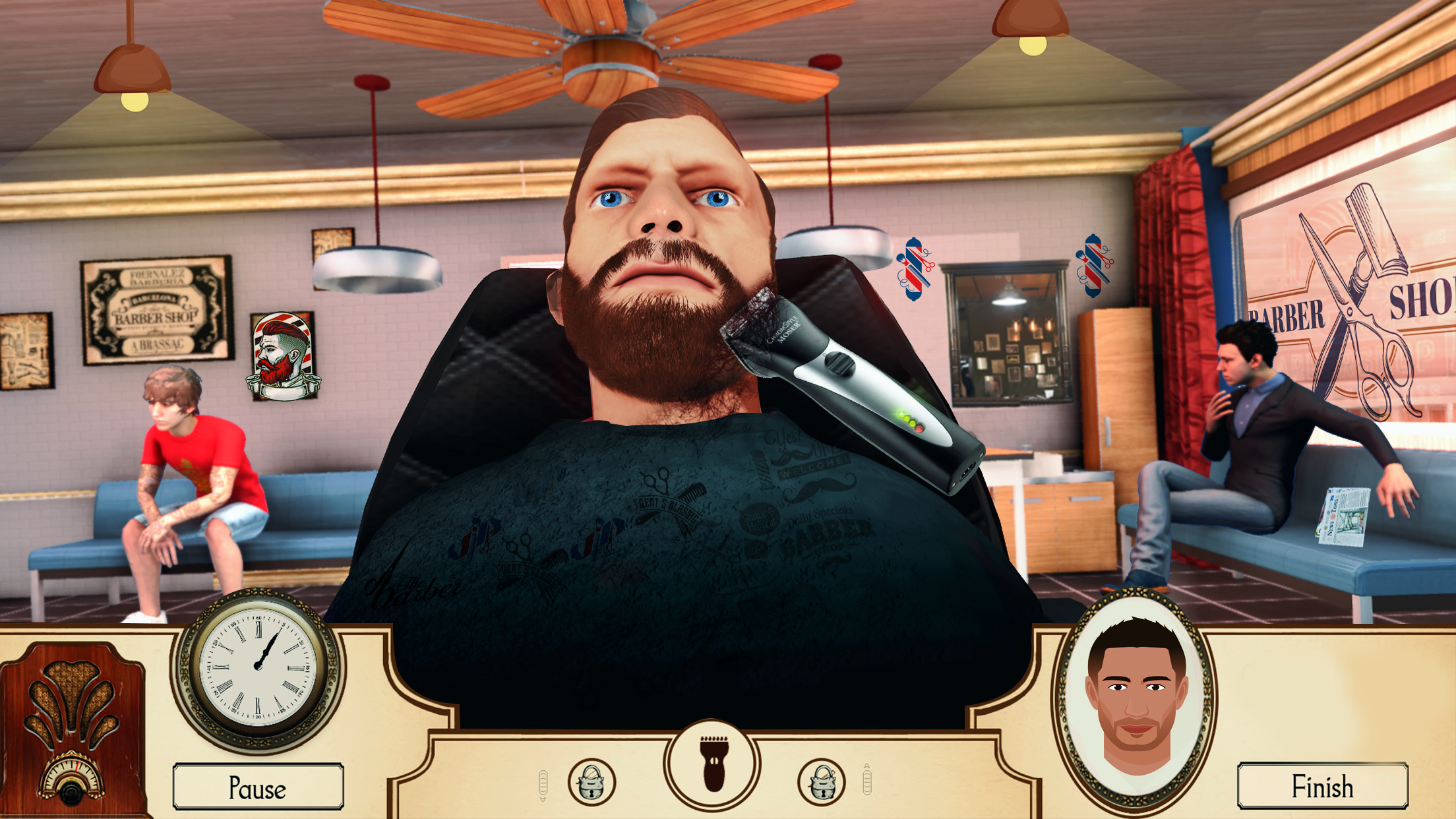 اسکرین شات 1 بازی Barber Shop Hair Salon Game