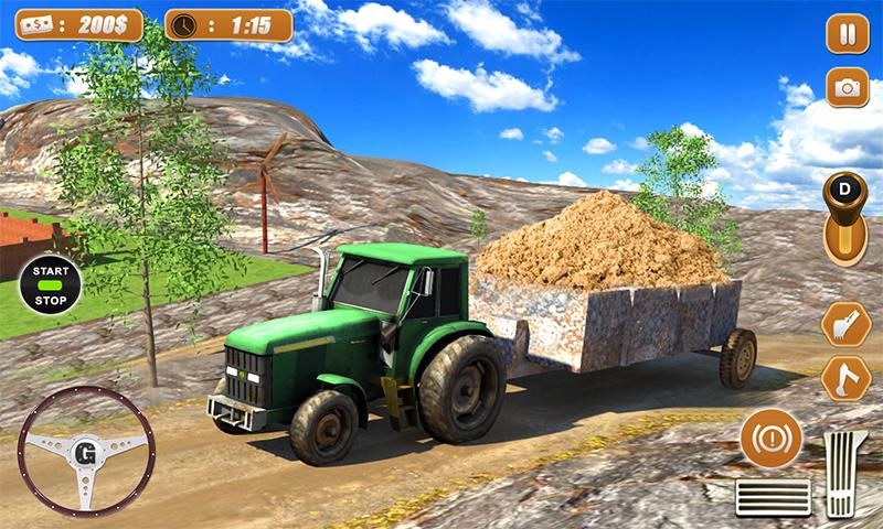 اسکرین شات 3 بازی Tractor Farm & Excavator Sim