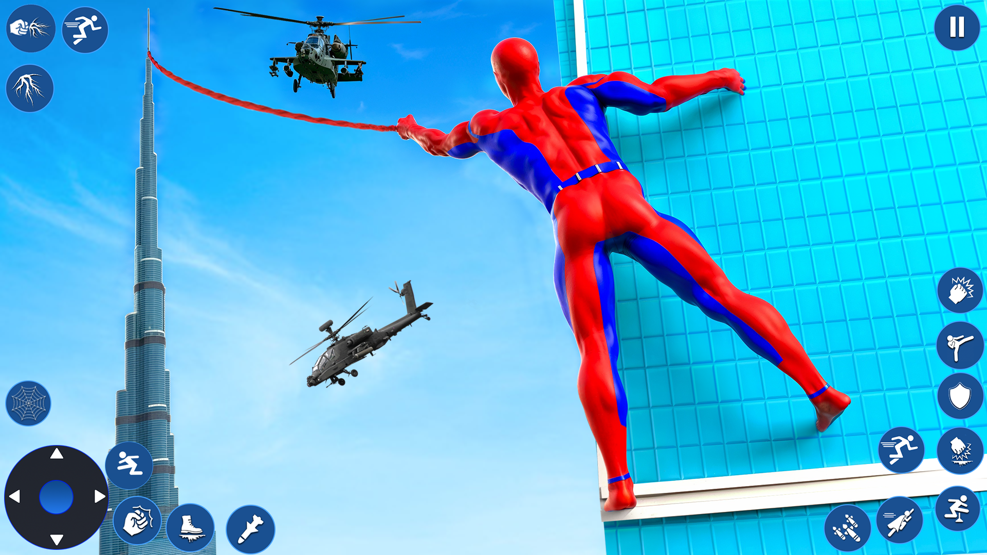 اسکرین شات 5 برنامه Spider Rope Hero: Spider Games