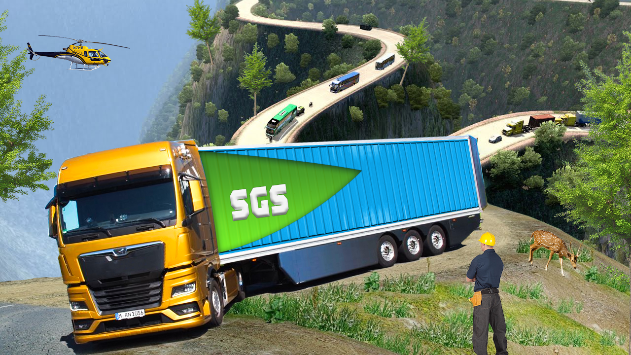 اسکرین شات 1 بازی Euro Cargo Truck Driver Sim 3D