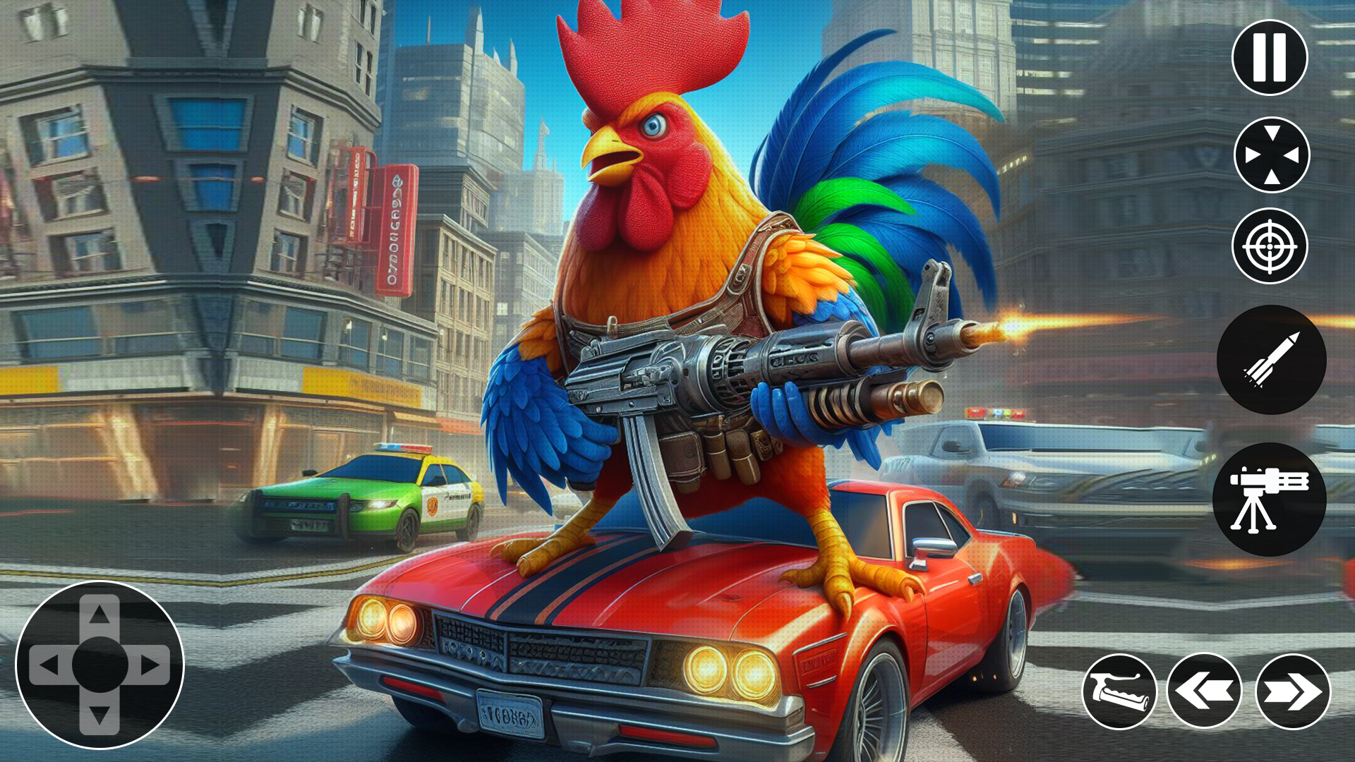 اسکرین شات 4 بازی Rooster Fights Chicken 3D Game