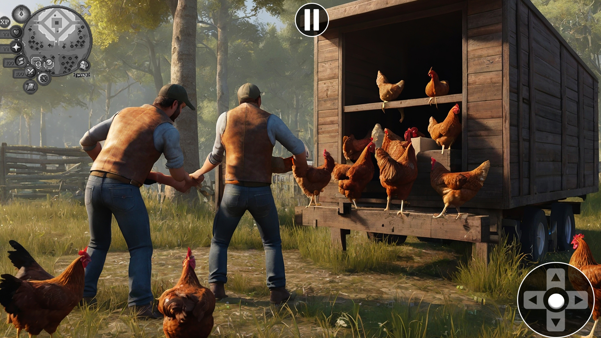 اسکرین شات 3 بازی Farm Rooster Fight Hen Games