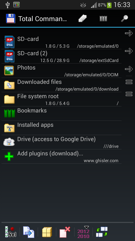 اسکرین شات 2 برنامه Plugin: Drive for Totalcmd