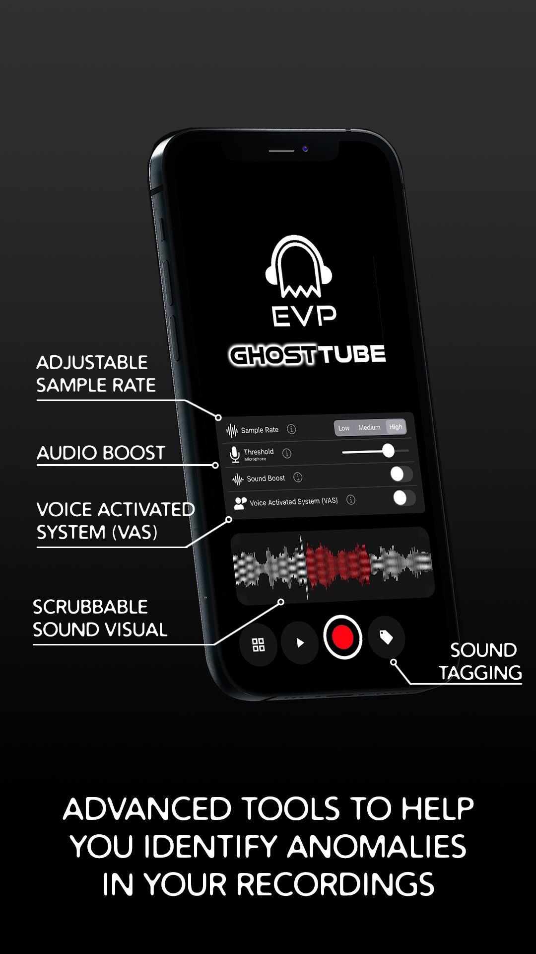 اسکرین شات 2 برنامه GhostTube EVP