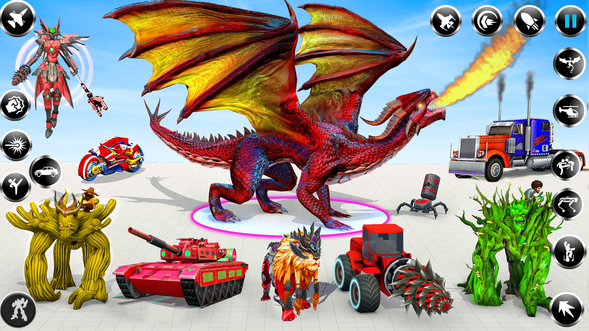اسکرین شات 4 بازی Monster Truck Game Robot Fight