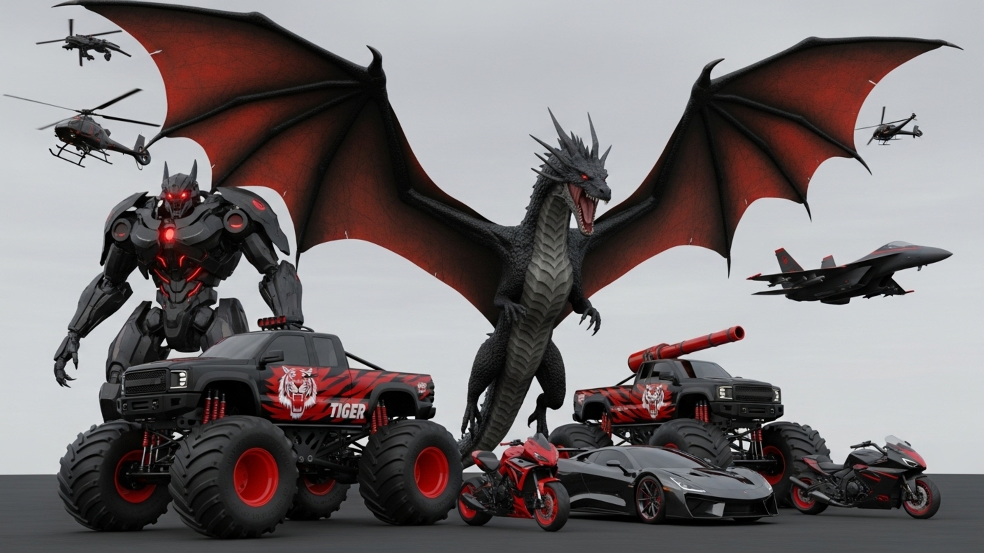 اسکرین شات 1 بازی Monster Truck Game Robot Fight