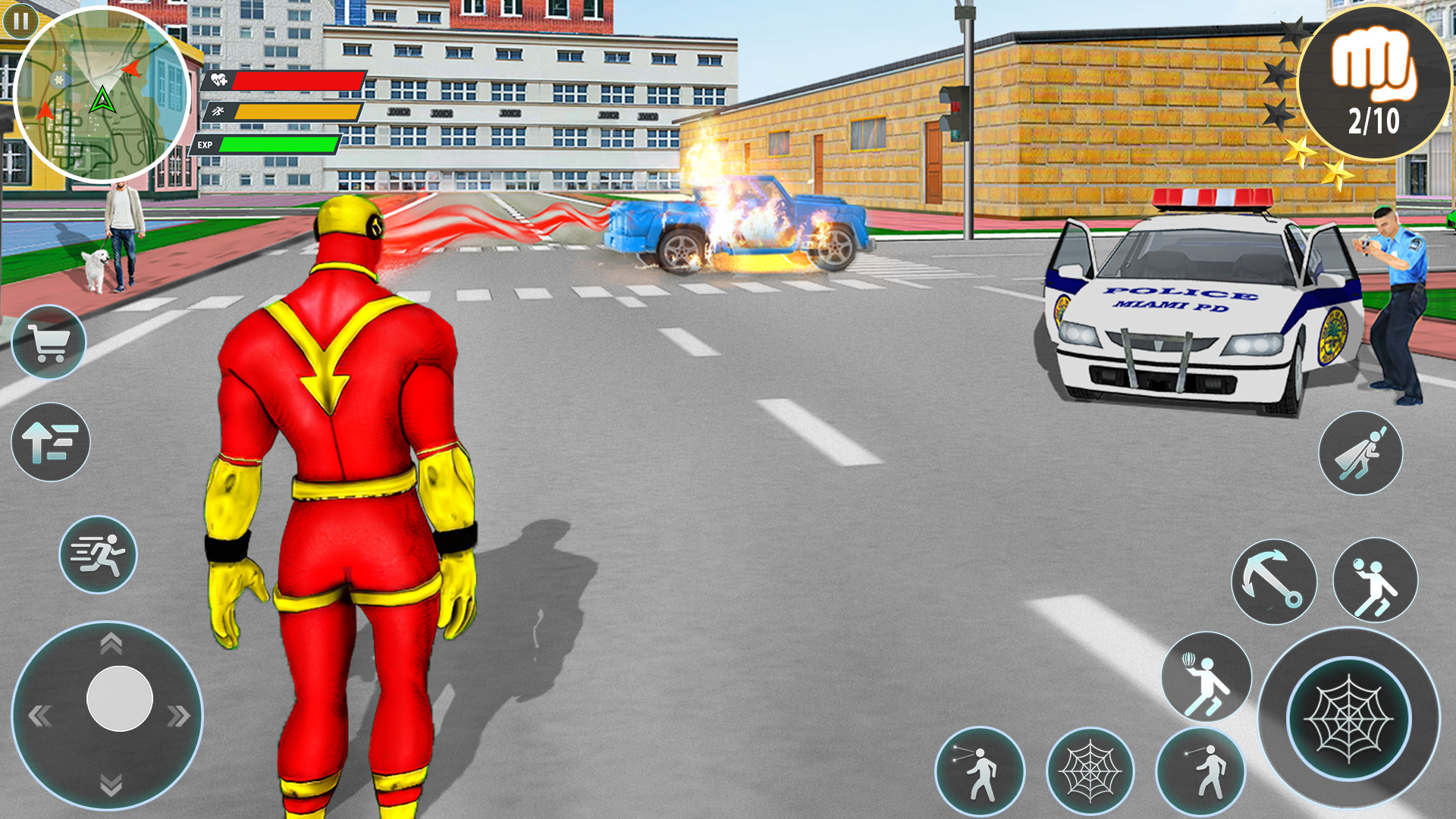 اسکرین شات 2 بازی Rope Hero Spider Rope Man 3D