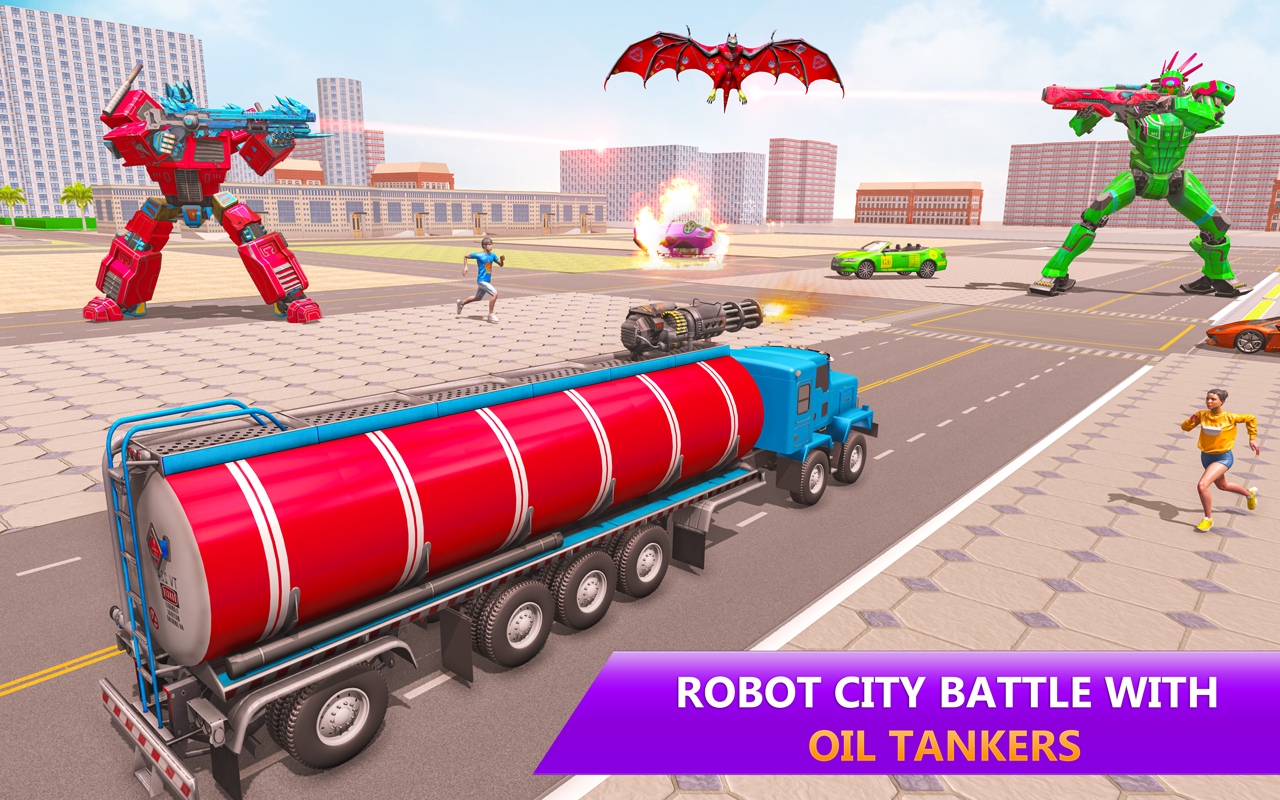 اسکرین شات 3 برنامه Lion Robot Transform Games 3d