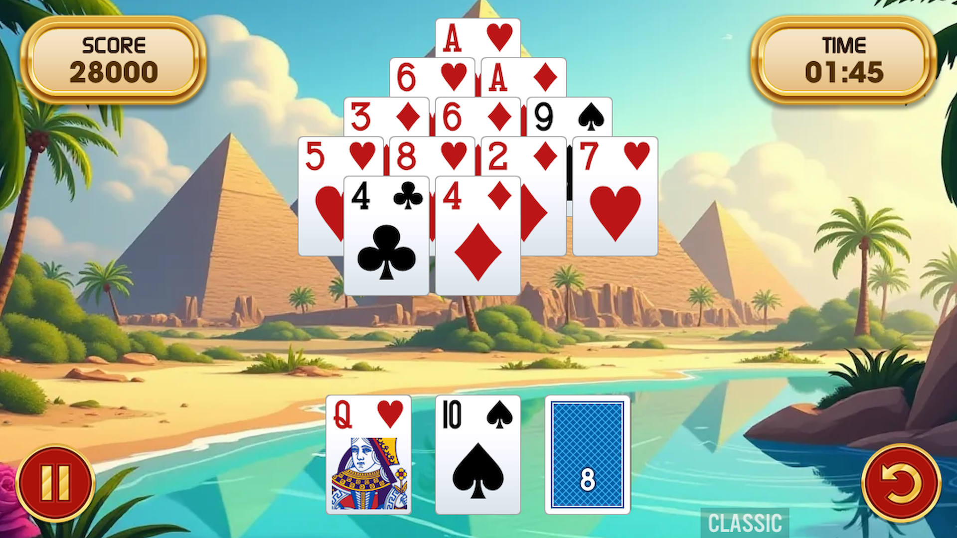 اسکرین شات 2 بازی Pyramid Solitaire Challenge