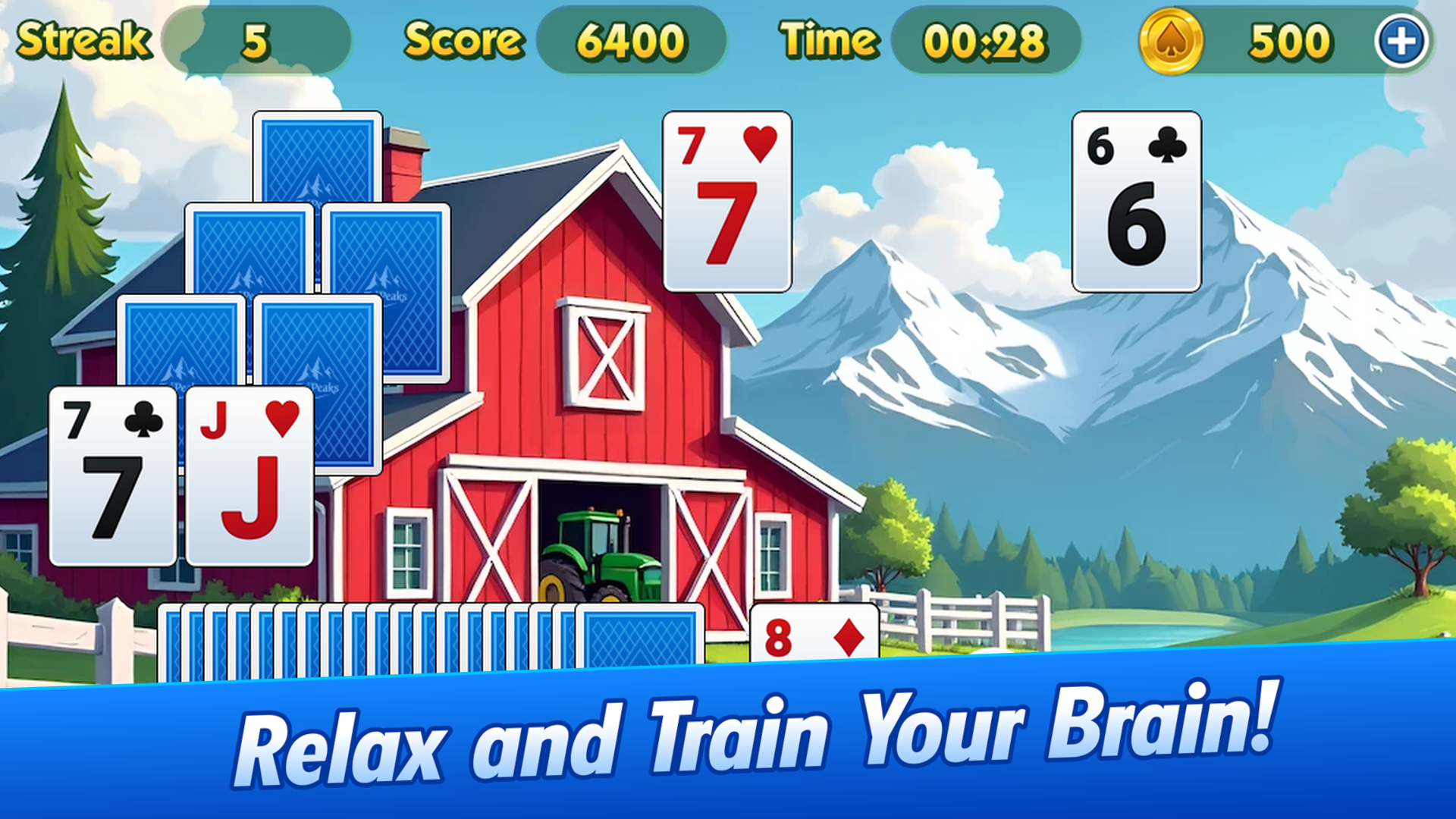 اسکرین شات 7 بازی TriPeaks Solitaire Challenge