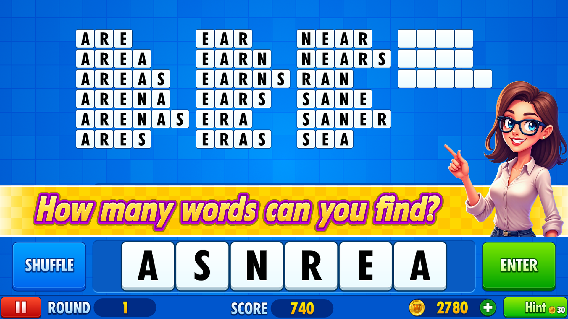 اسکرین شات 1 بازی Word Chaos