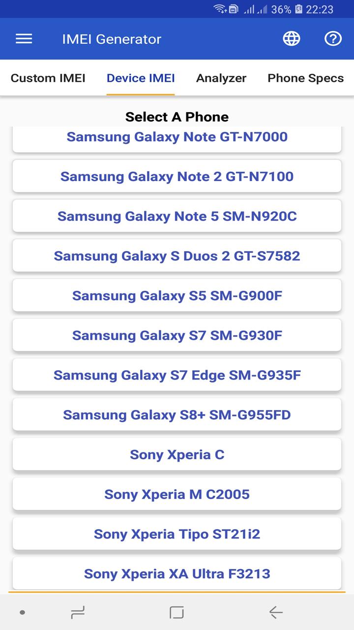 اسکرین شات 3 برنامه IMEI Generator Pro