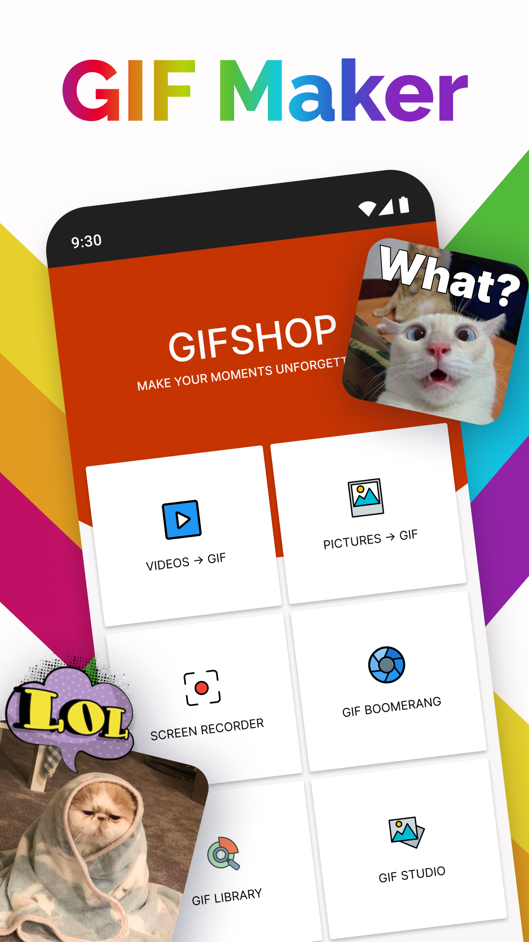 اسکرین شات 1 برنامه GIF Maker - GIF Editor
