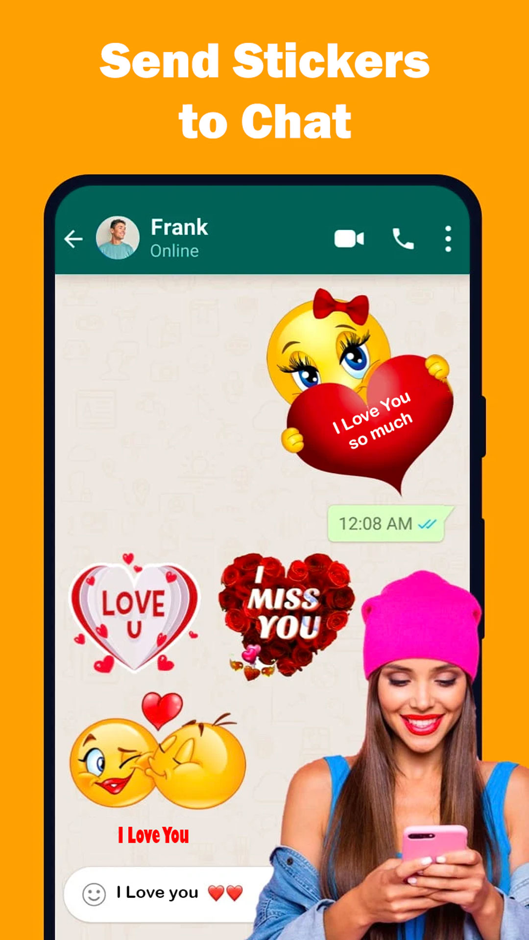 اسکرین شات 3 برنامه Gif Sticker for whatsapp 2024