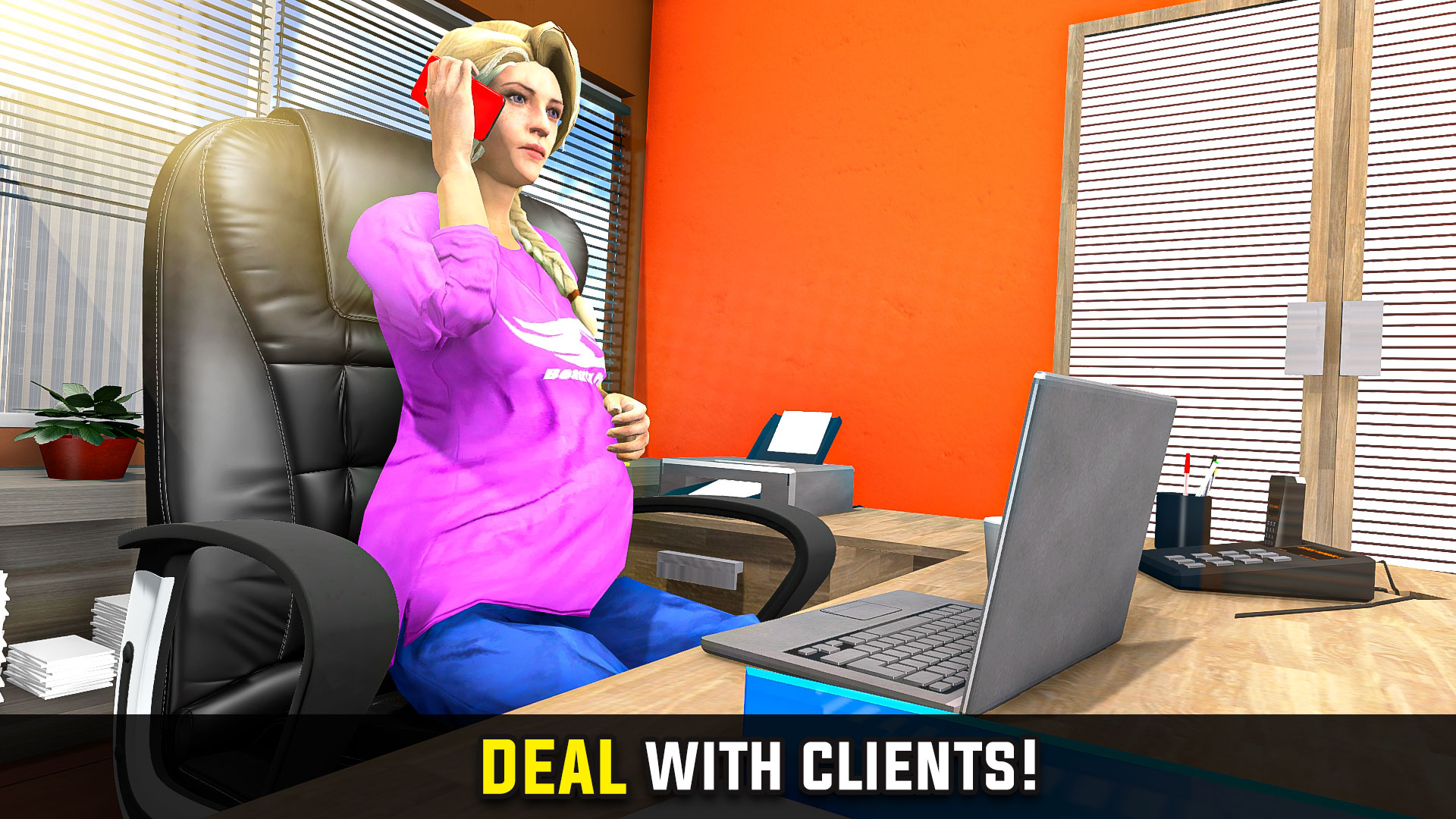 اسکرین شات 3 بازی Pregnant Mother Office Life 3D