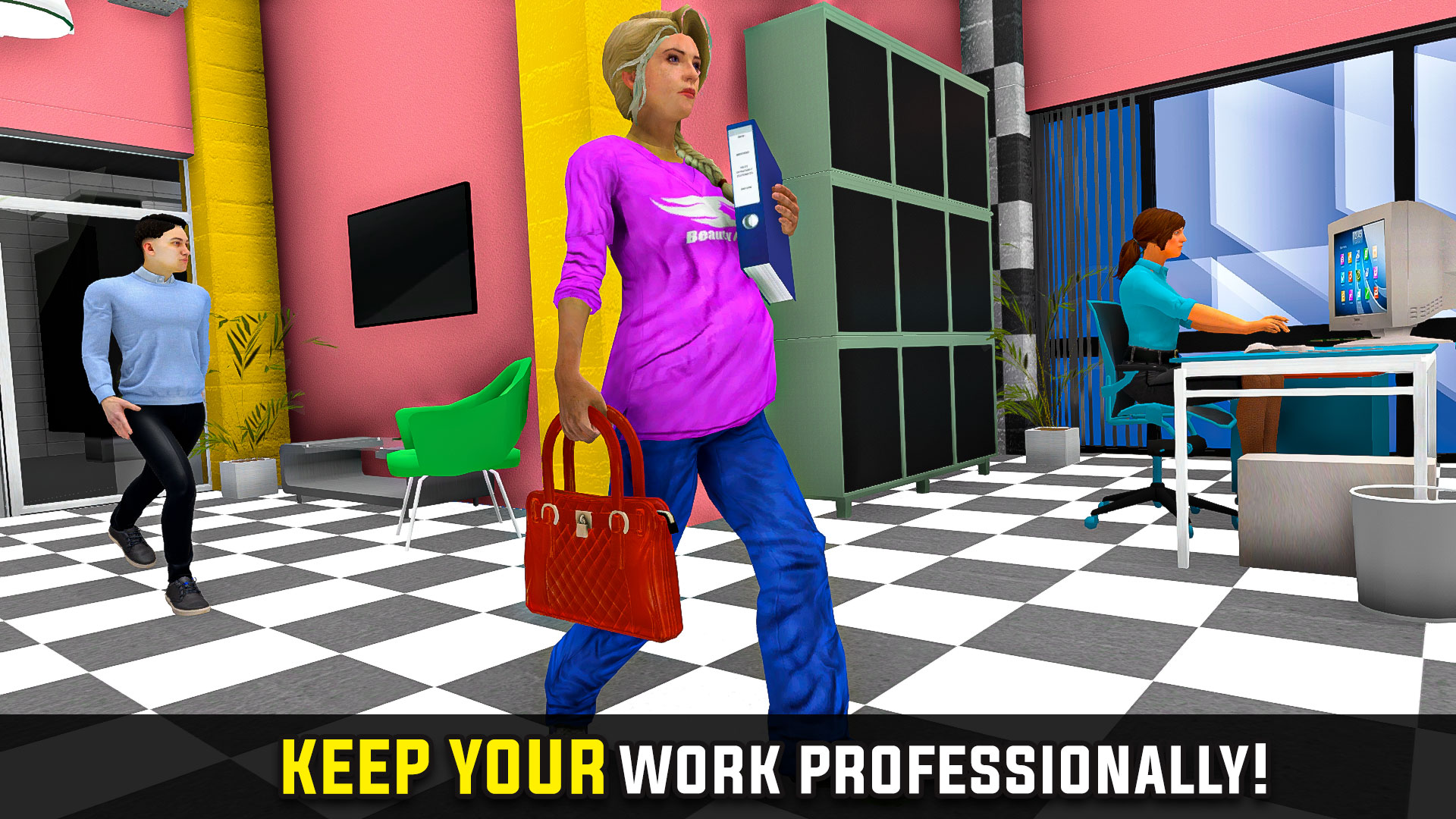 اسکرین شات 2 بازی Pregnant Mother Office Life 3D
