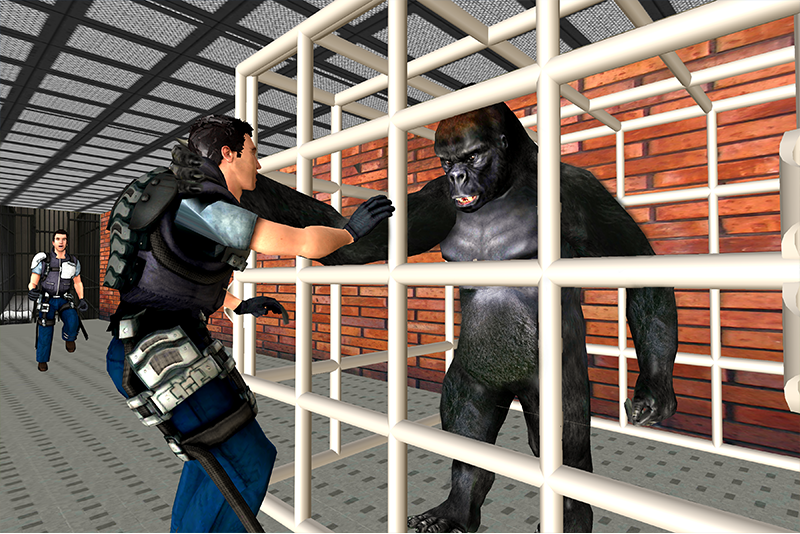 اسکرین شات 3 برنامه Gorilla Smash City Escape Jail