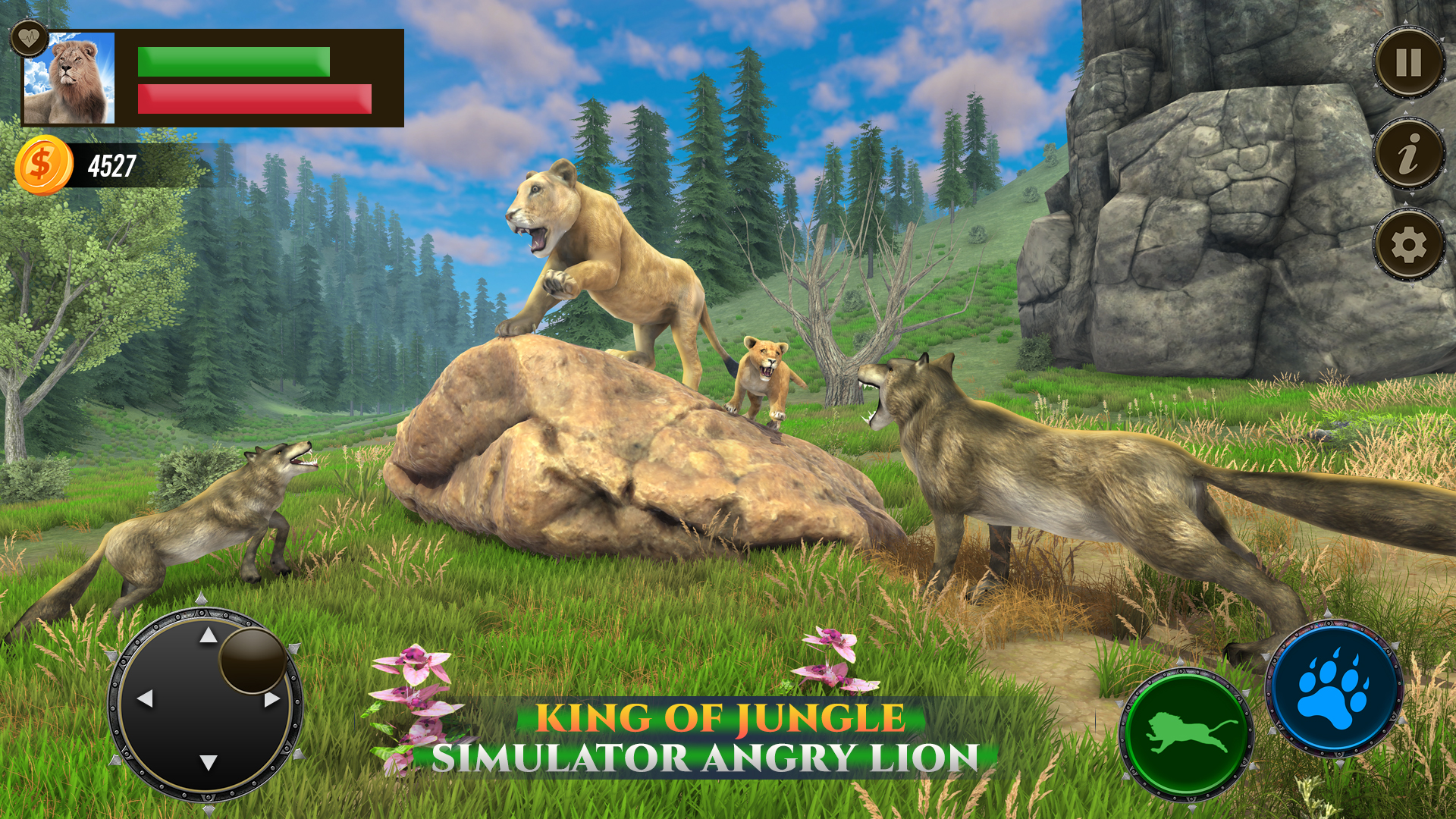اسکرین شات 4 برنامه Jungle Kings Kingdom Lion