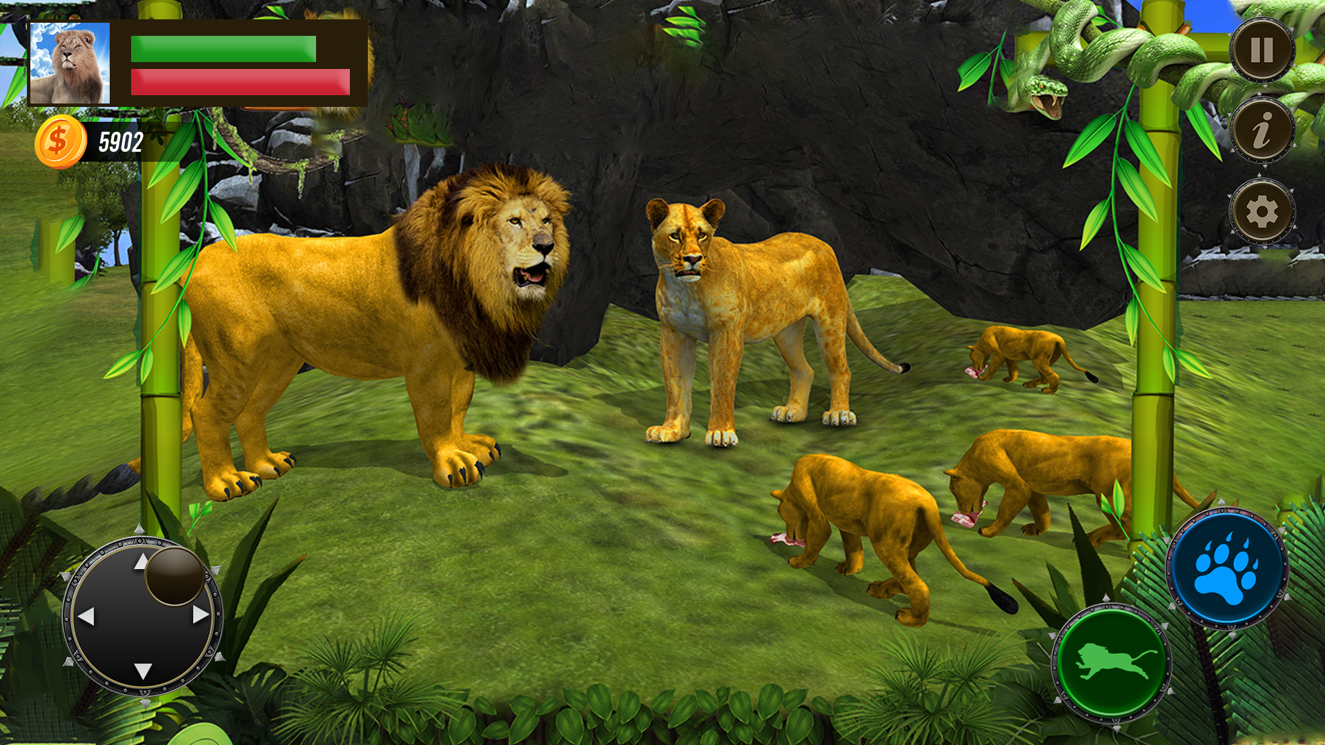 اسکرین شات 8 برنامه Jungle Kings Kingdom Lion