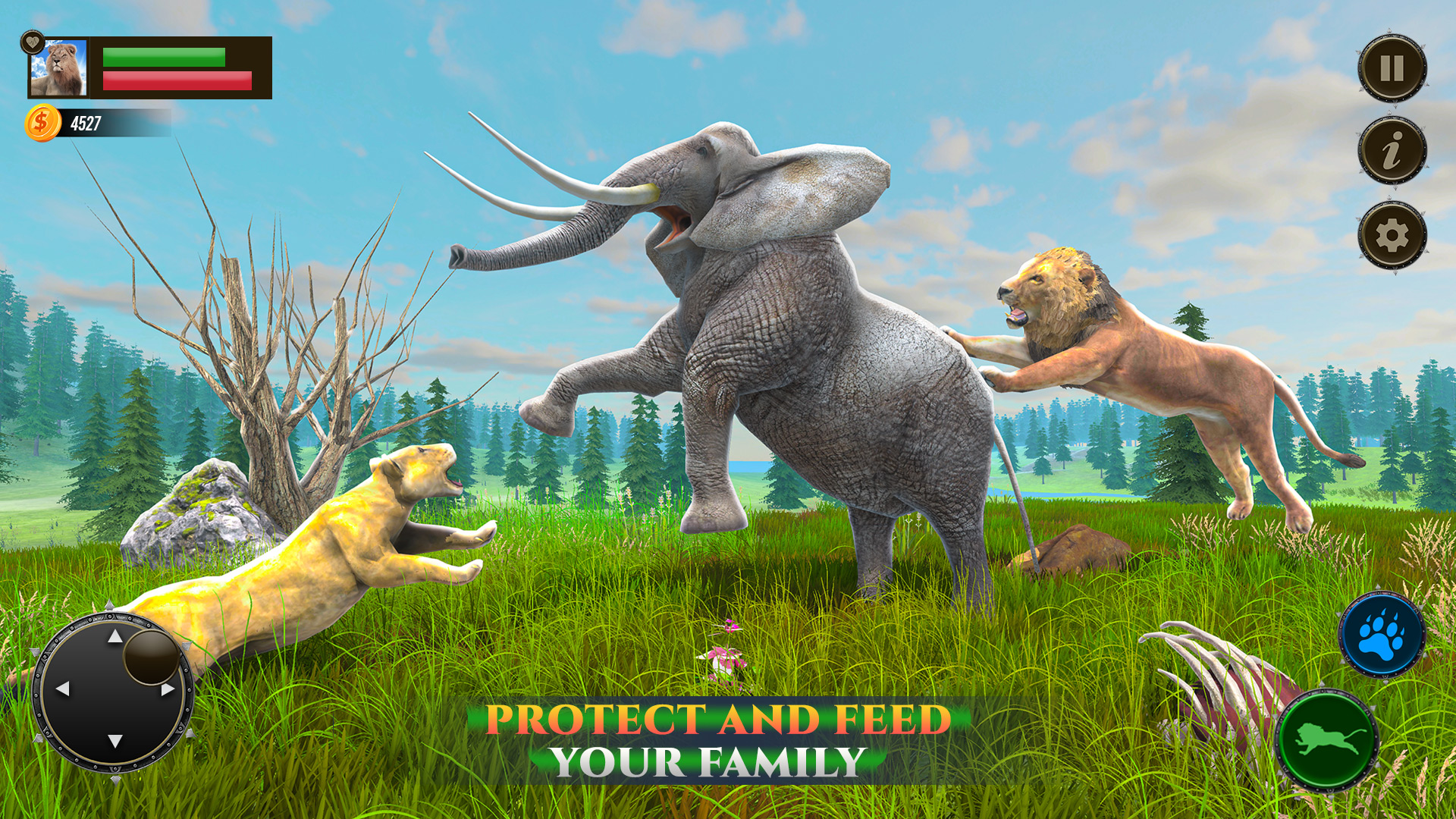 اسکرین شات 2 برنامه Jungle Kings Kingdom Lion