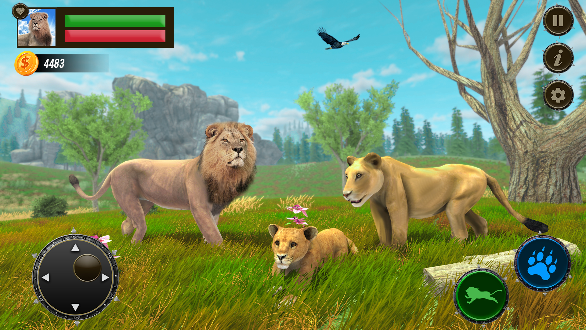 اسکرین شات 1 برنامه Jungle Kings Kingdom Lion