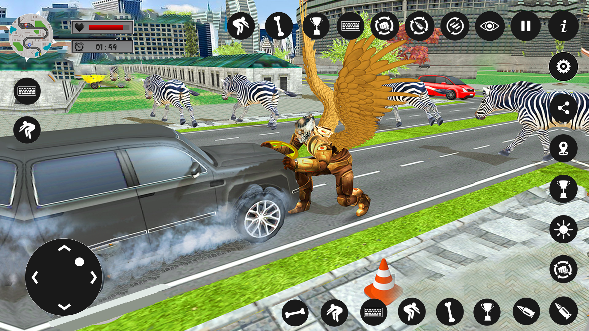 اسکرین شات 8 بازی Flying Lion Rope Hero Game