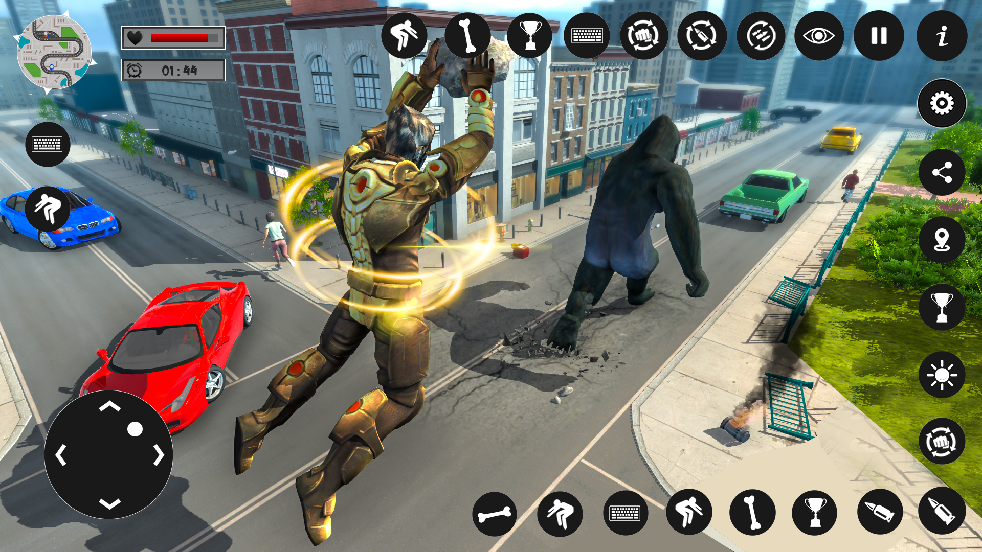 اسکرین شات 5 بازی Flying Lion Rope Hero Game